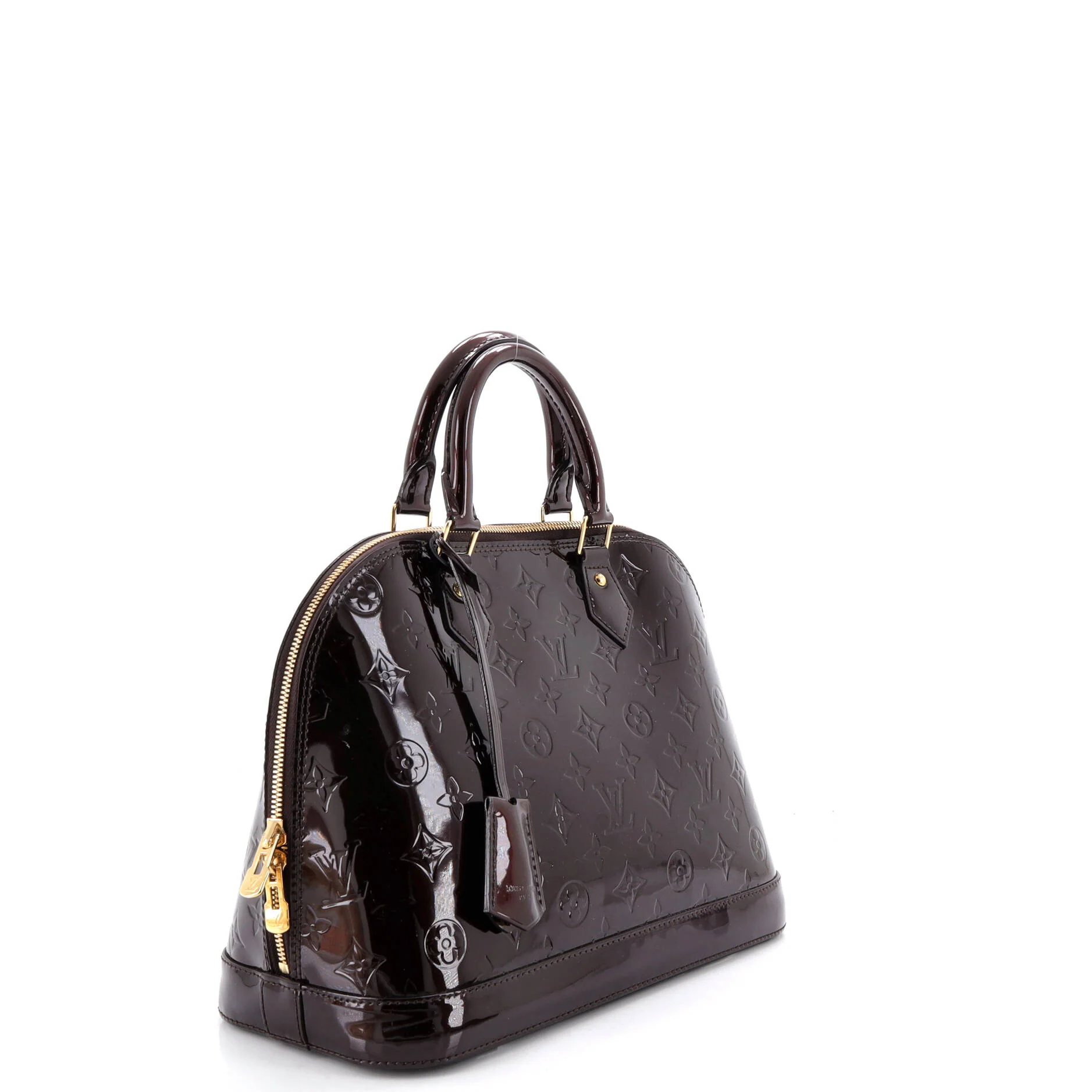 Alma Handbag Monogram Vernis PM - Image 2