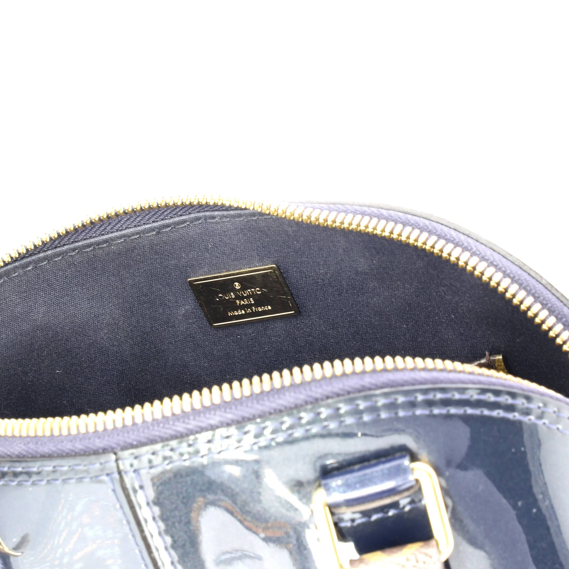 Alma Handbag Vernis with Monogram Canvas BB - Image 6