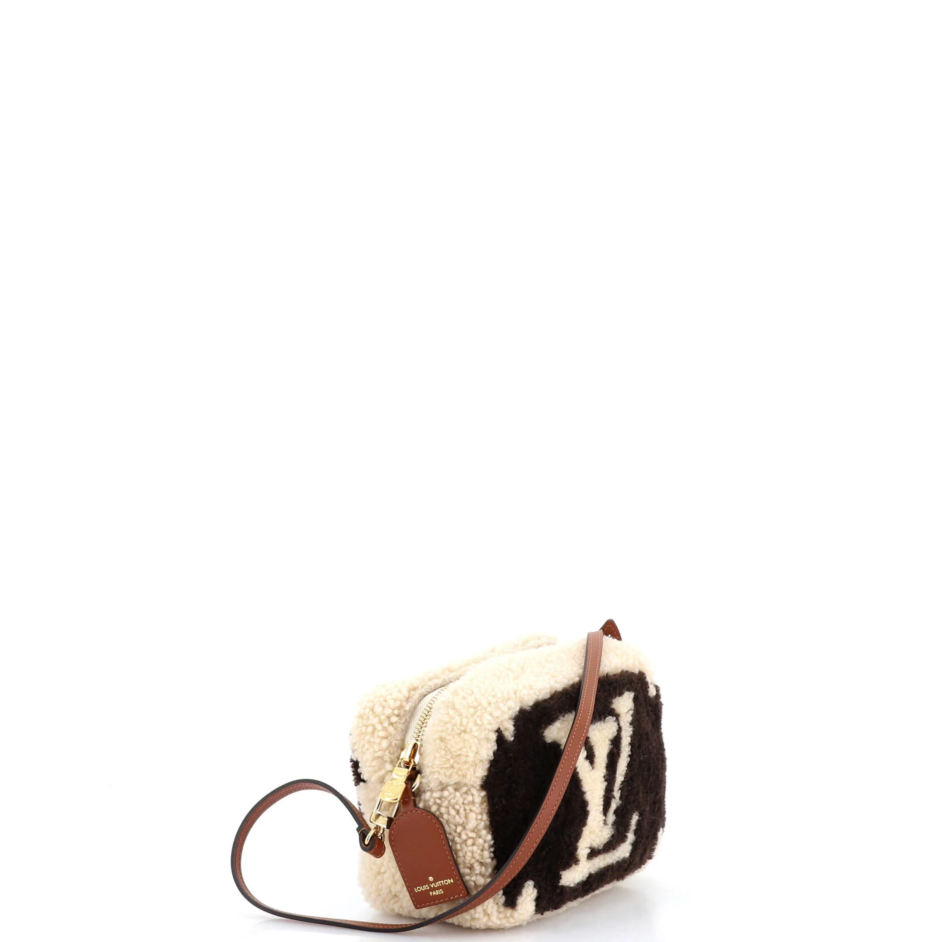 Beach Pouch Monogram Giant Teddy Fleece - Image 2