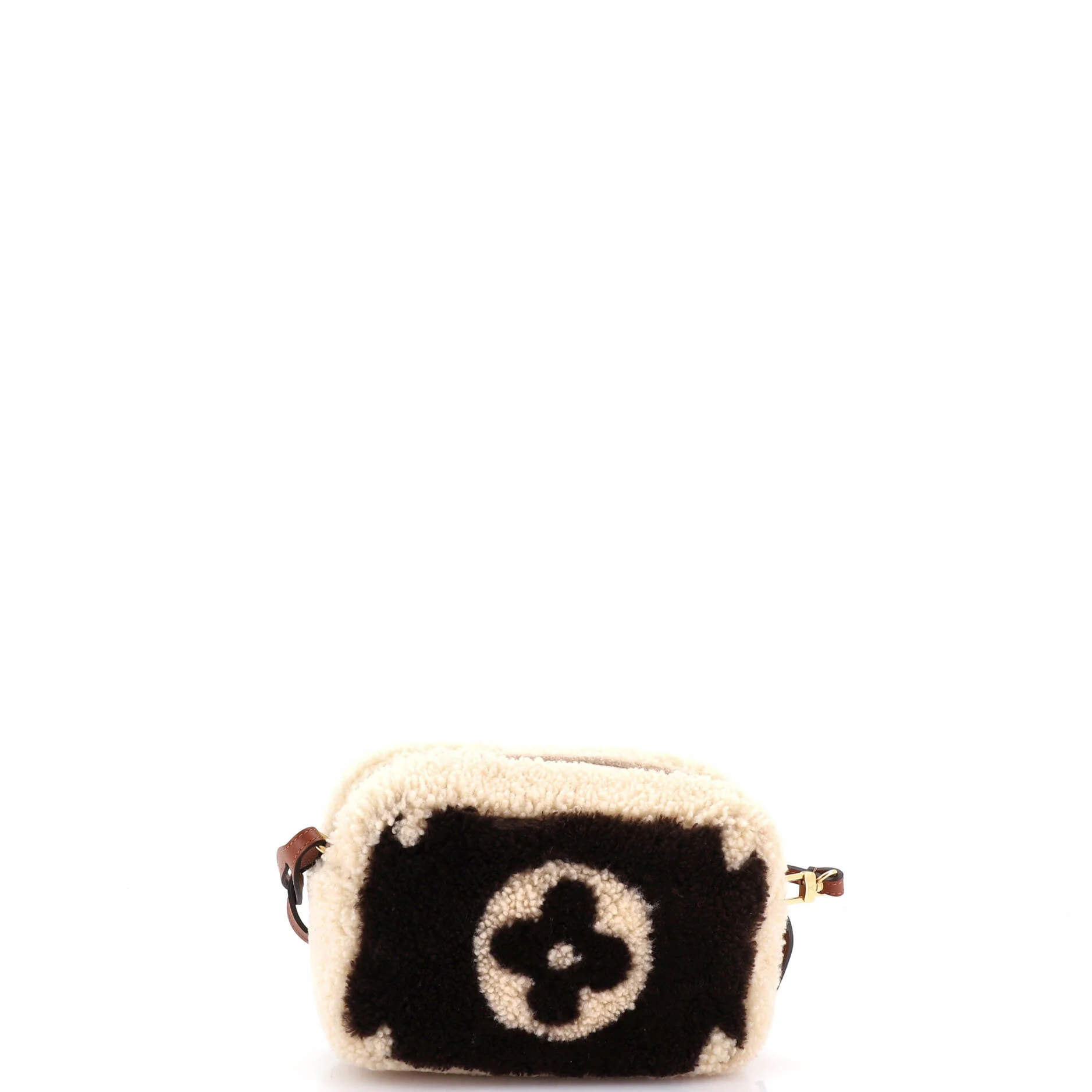 Beach Pouch Monogram Giant Teddy Fleece - Image 3