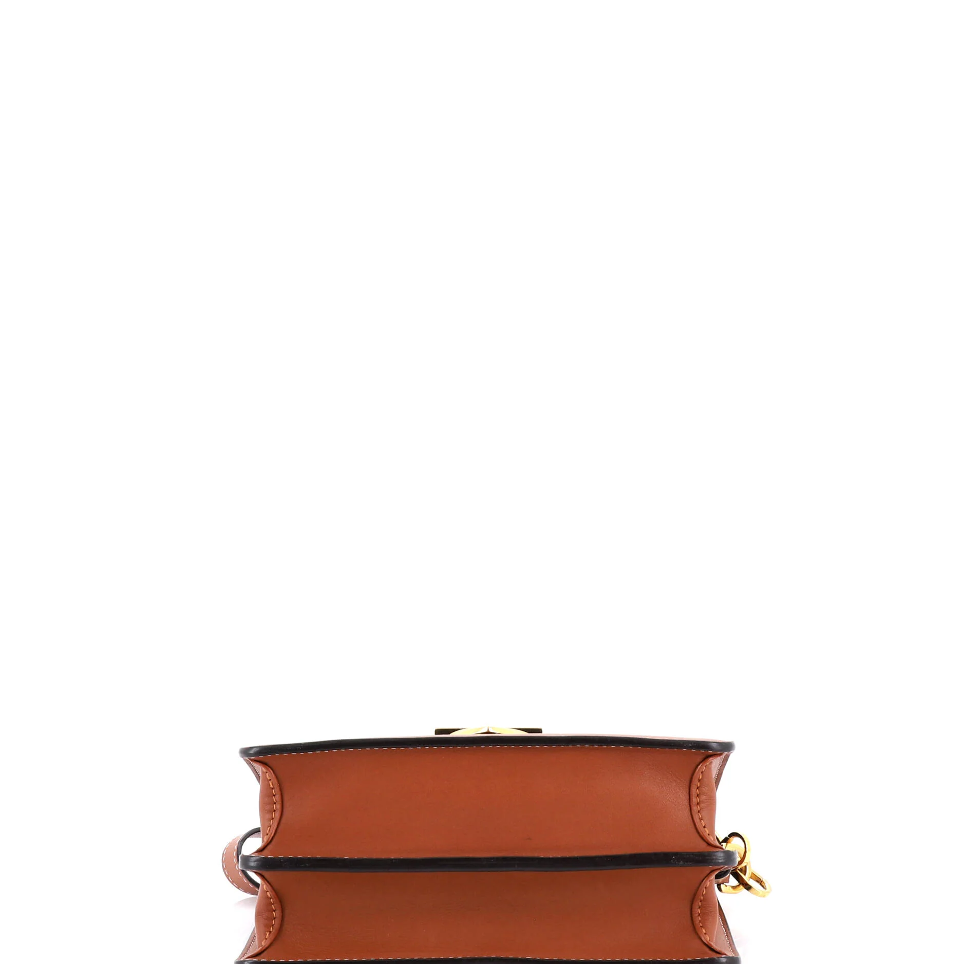 Biface Handbag Leather and Reverse Monogram Canvas - Image 4