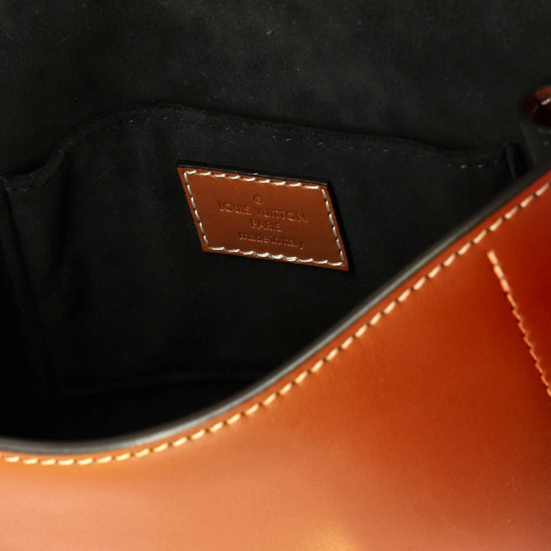 Biface Handbag Leather and Reverse Monogram Canvas - Image 6
