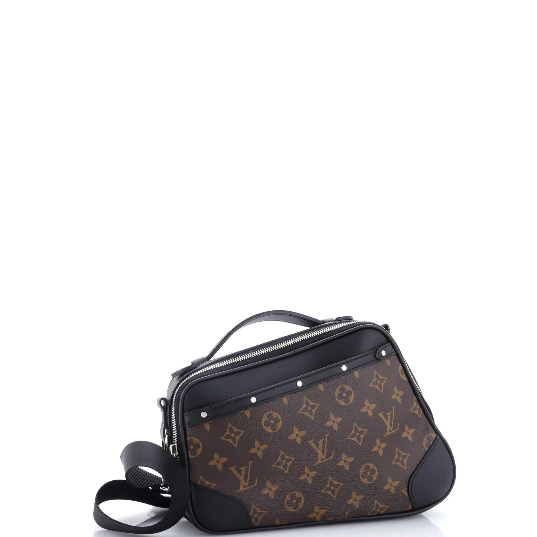 Biker Messenger Bag Macassar Monogram Canvas - Image 2
