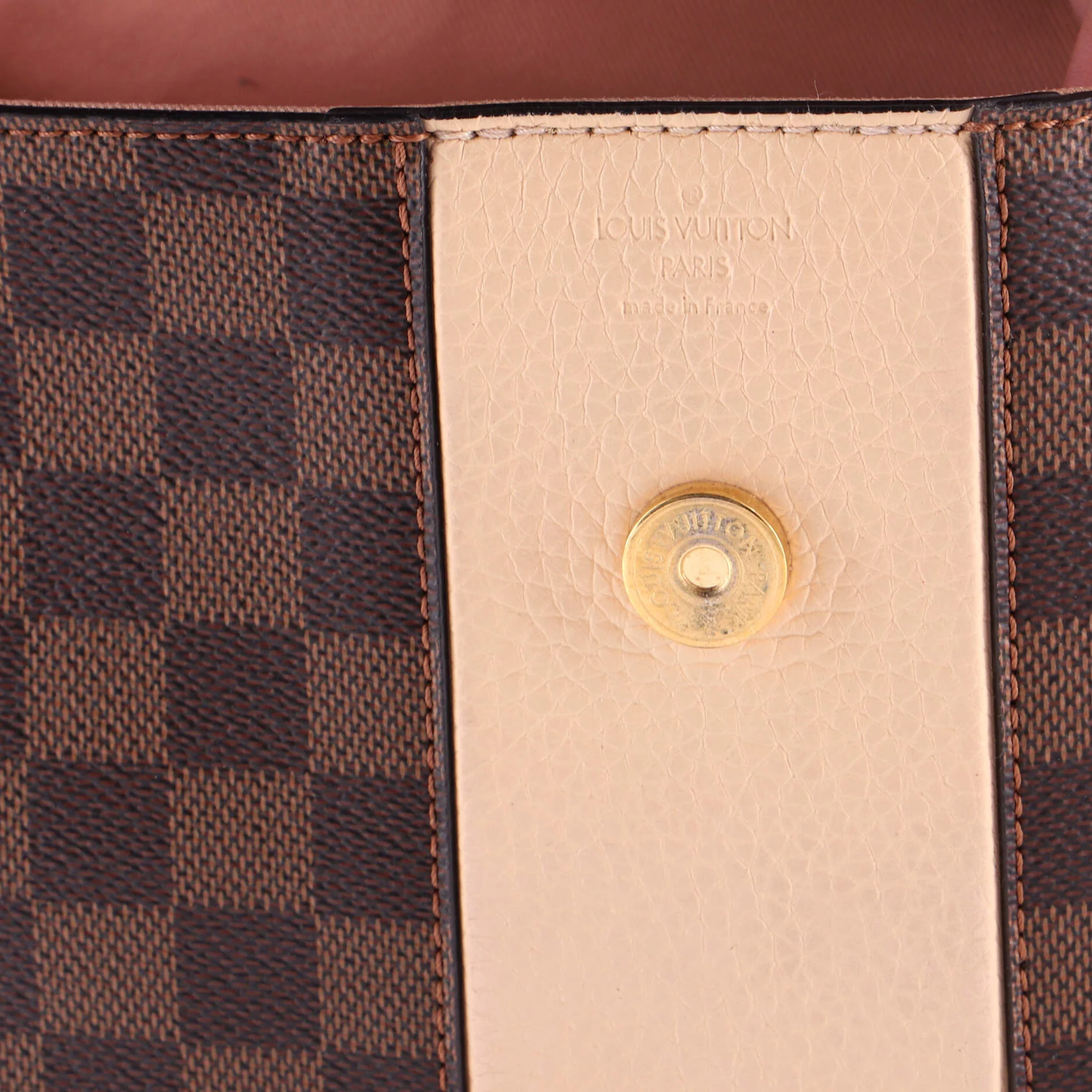 Bond Street Handbag Damier with Leather MM - Image 7