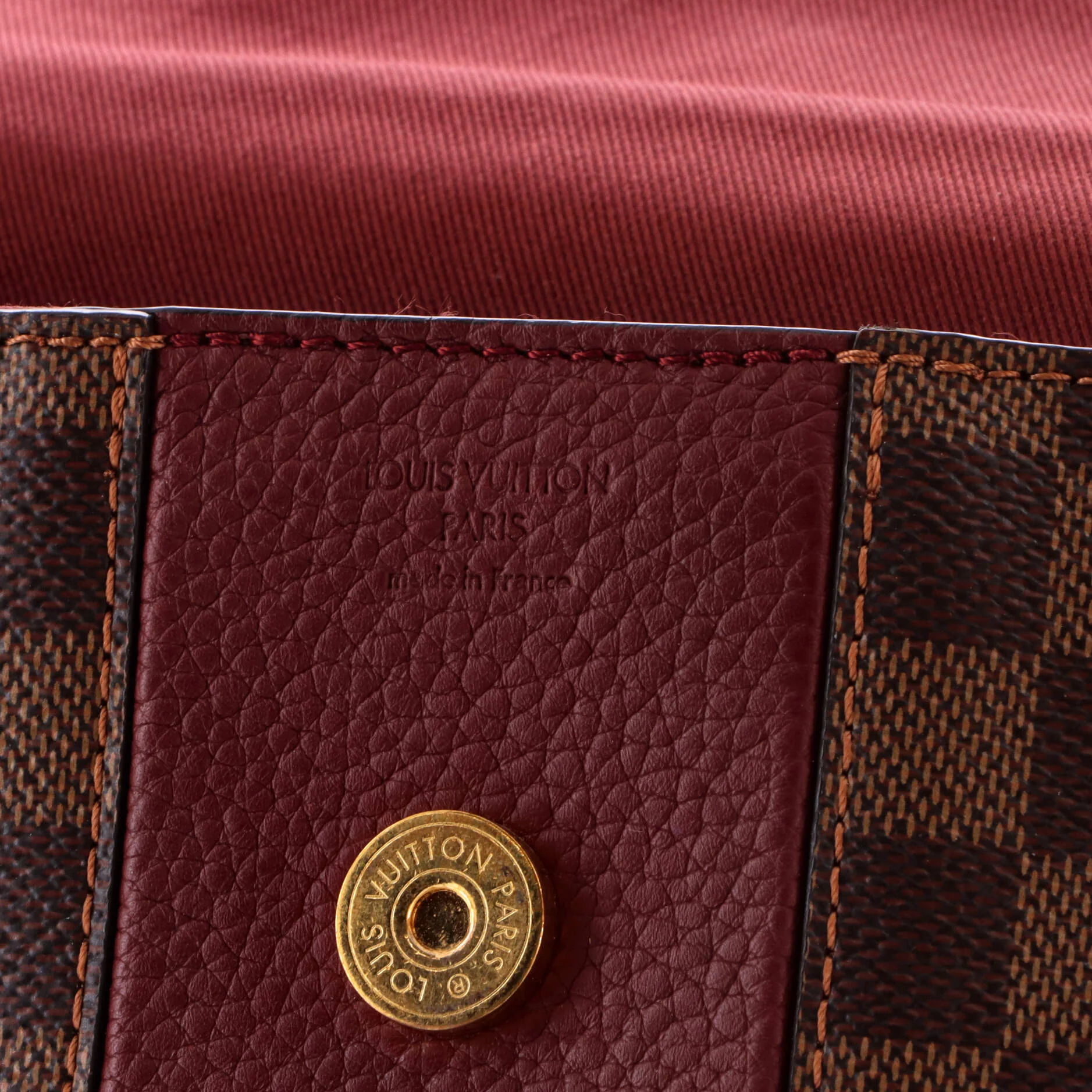Bond Street Handbag Damier with Leather MM - Image 7