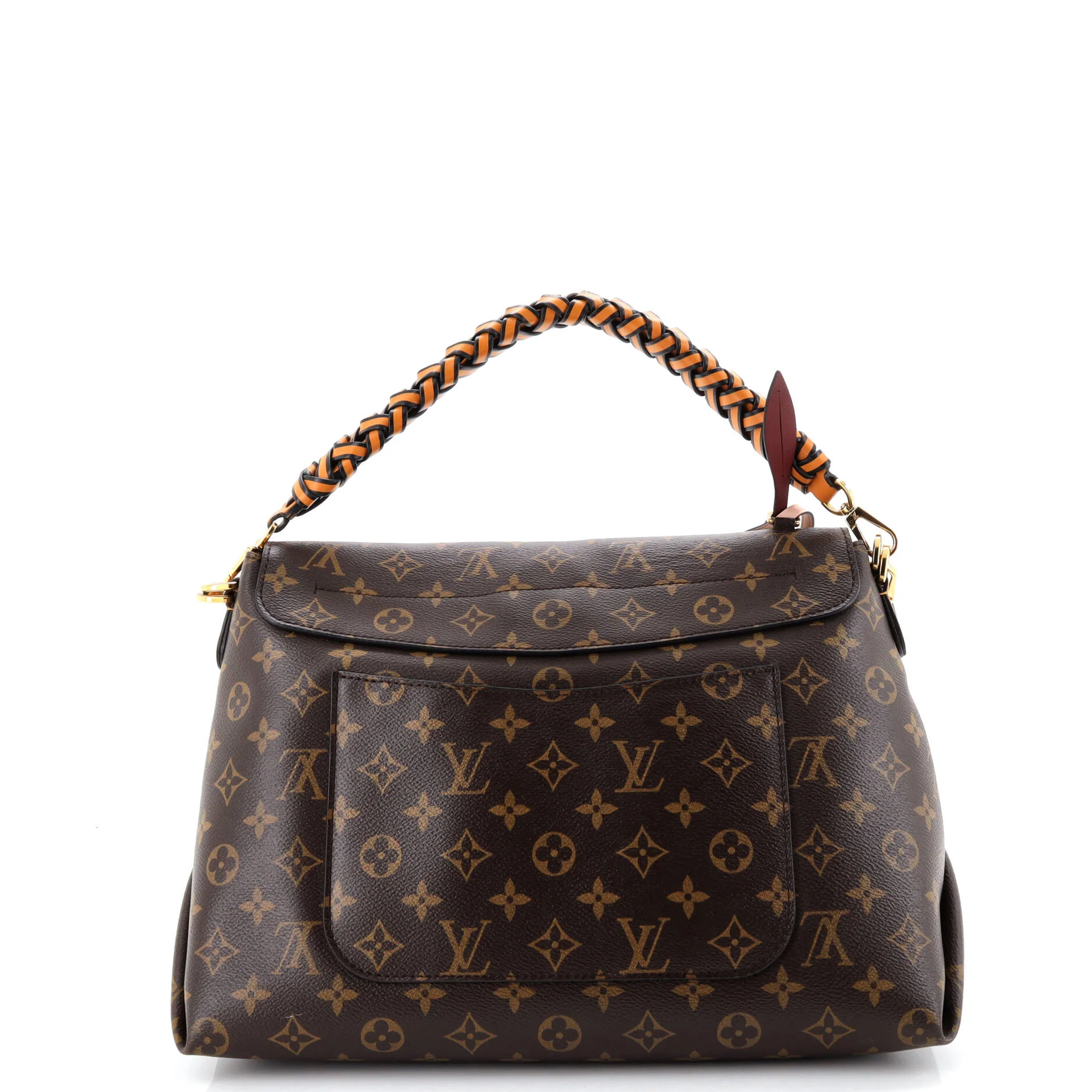 Braided Handle Beaubourg Handbag Monogram Canvas MM - Image 3