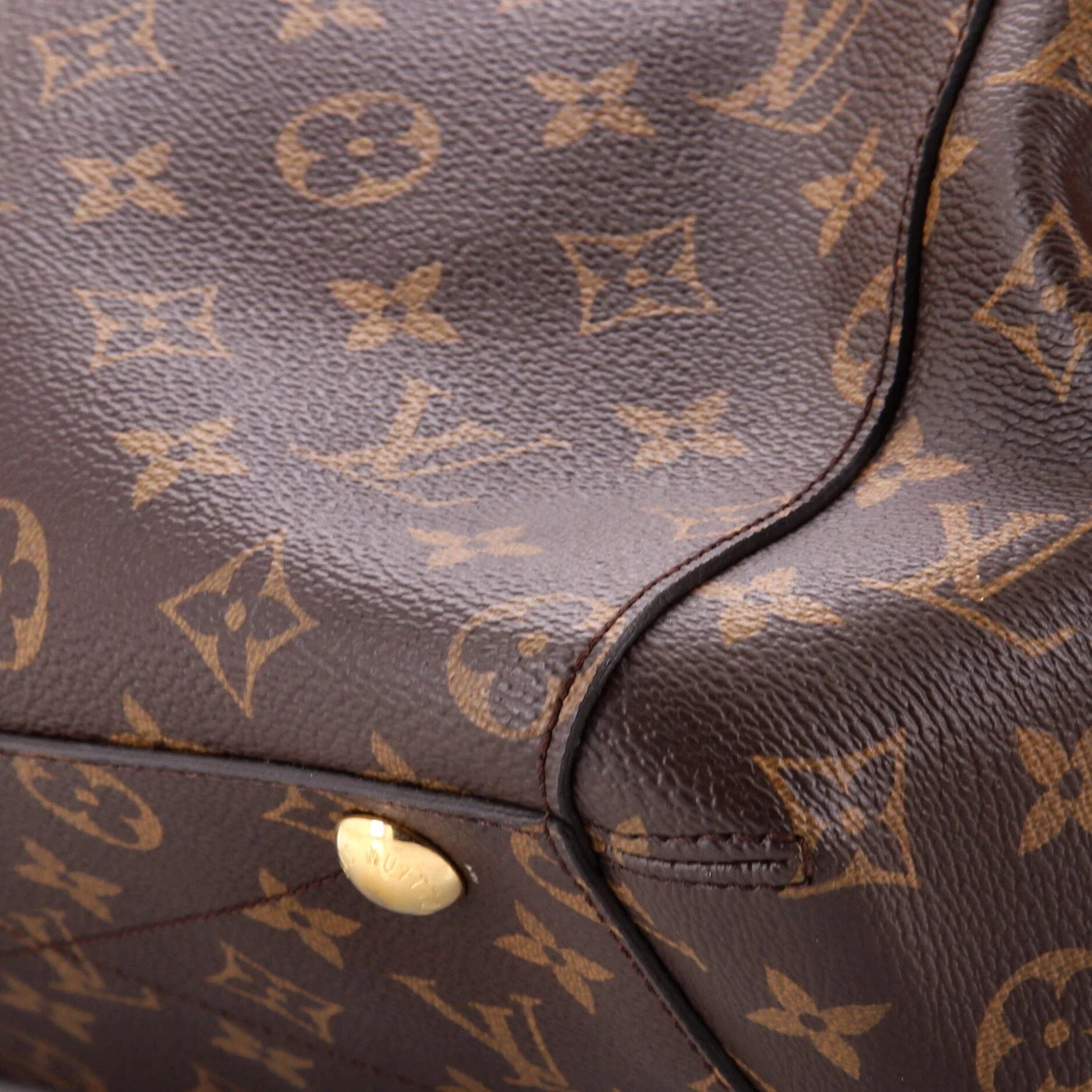 Braided Handle Montaigne Handbag Monogram Canvas BB - Image 6