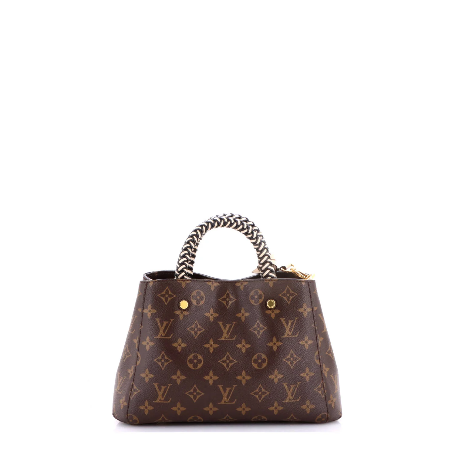 Braided Handle Montaigne Handbag Monogram Canvas BB - Image 3