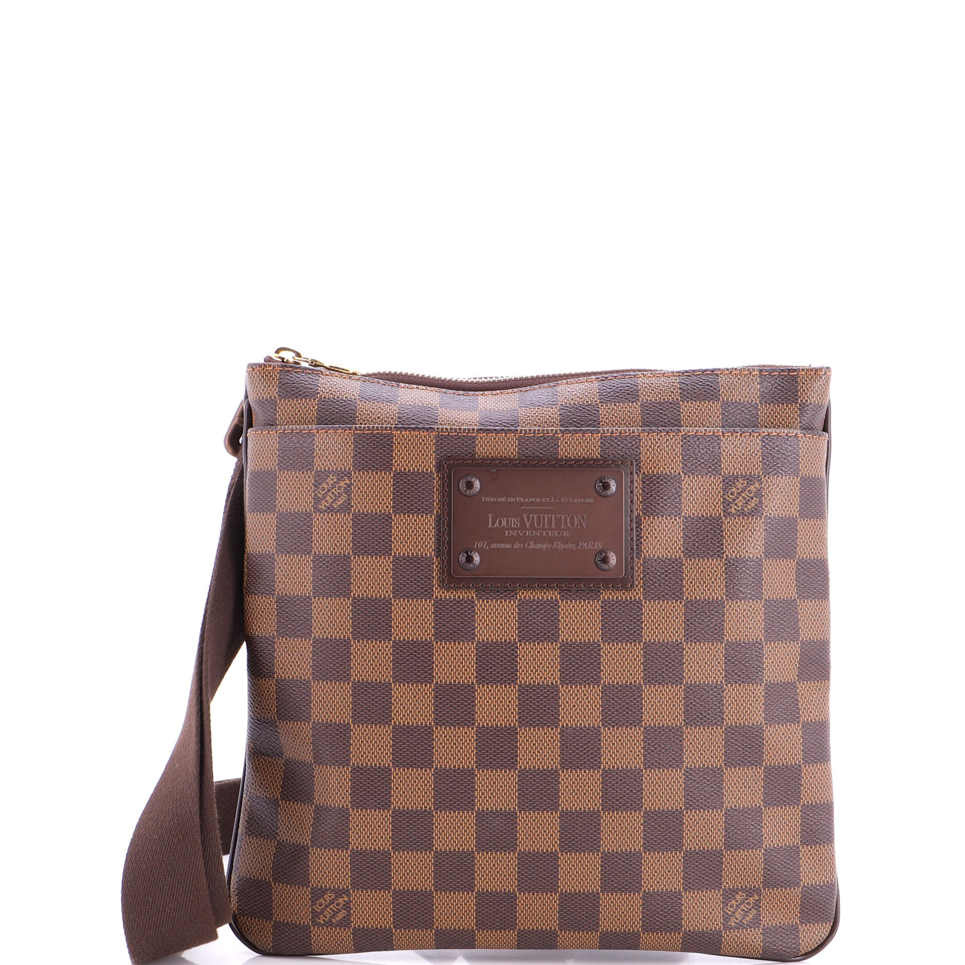 Brooklyn Pochette Plate Damier