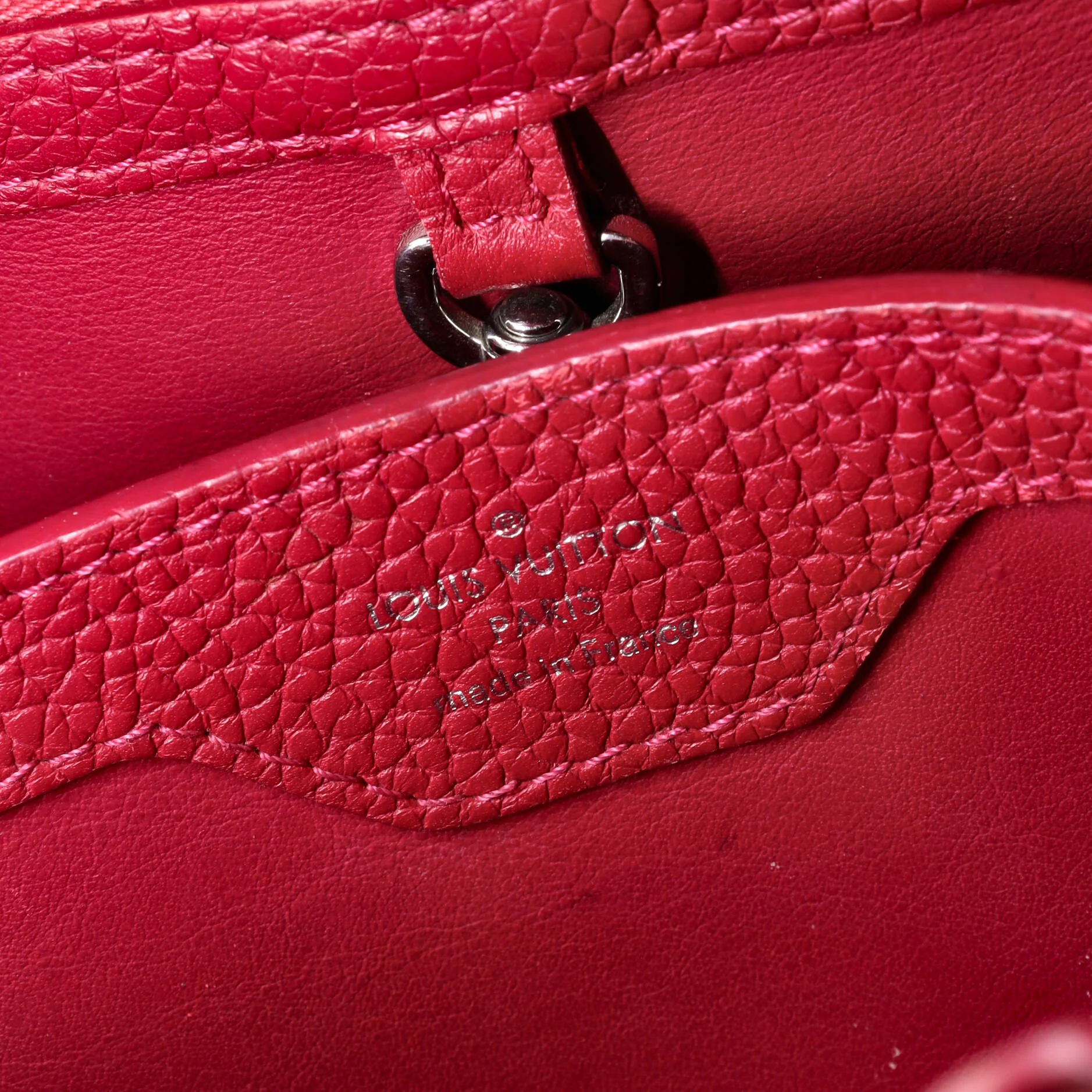 Capucines Bag Leather with Embellished Detail BB - Image 7