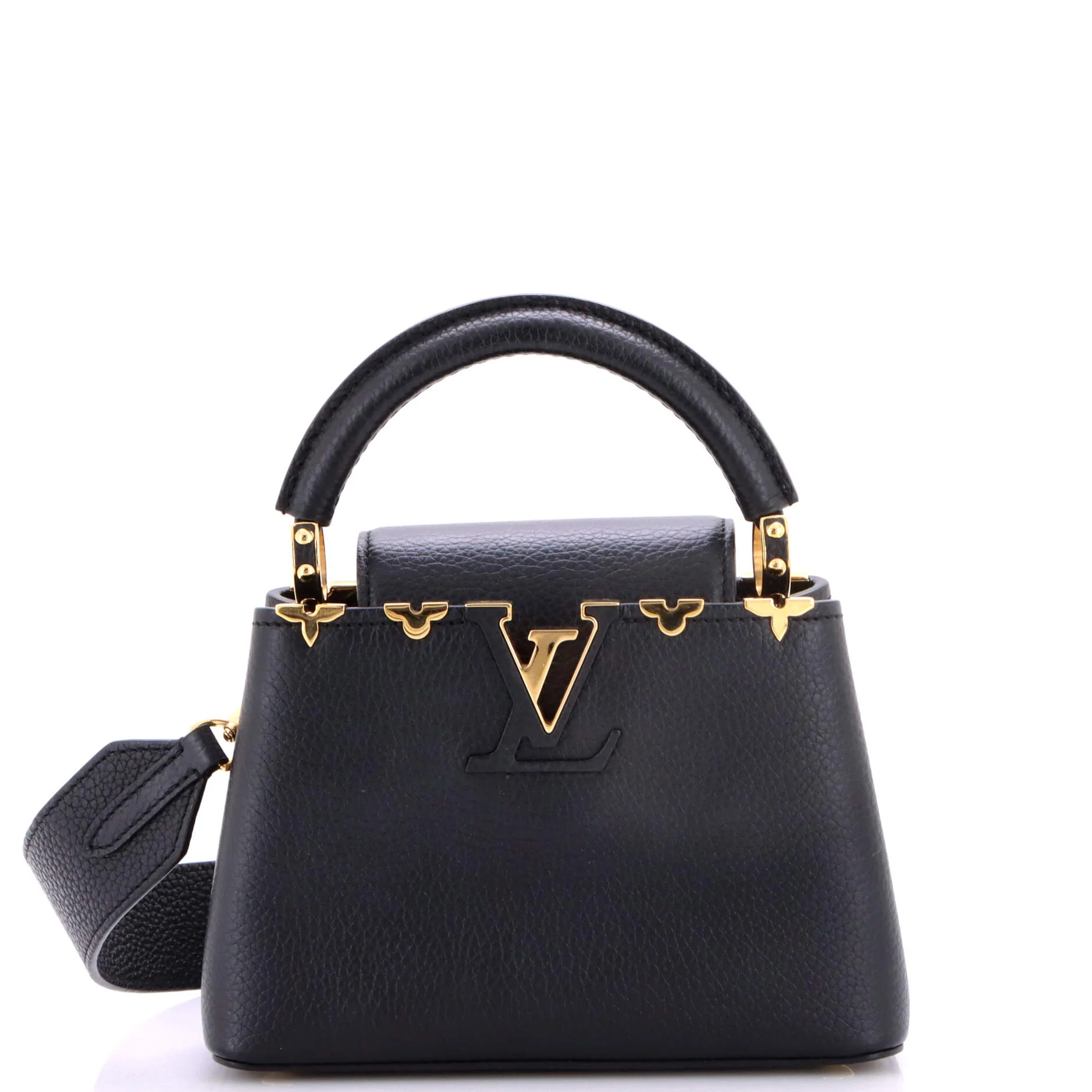 Capucines Bag Leather with Embellished Detail Mini