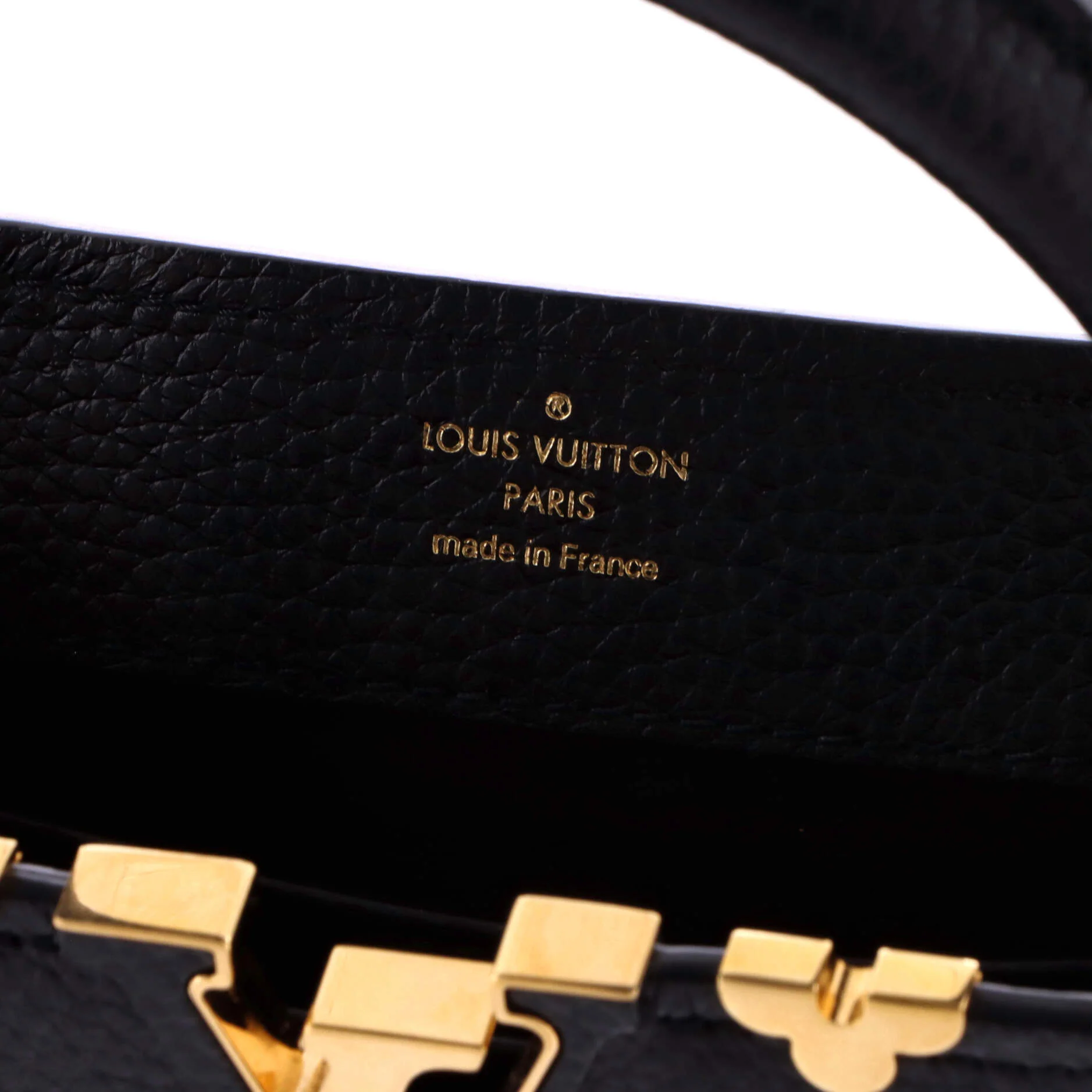 Capucines Bag Leather with Embellished Detail Mini - Image 8