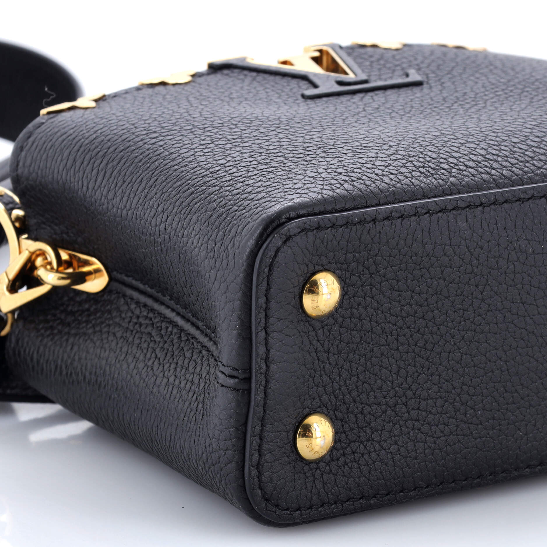 Capucines Bag Leather with Embellished Detail Mini - Image 6