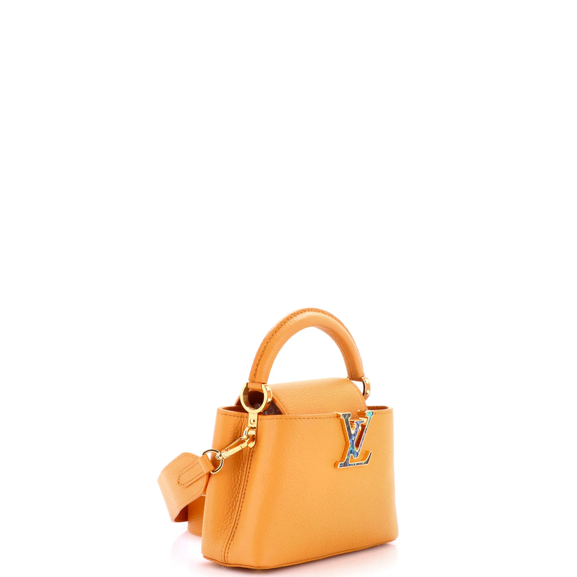 Capucines Bag Leather with Mother of Pearl Mini - Image 2