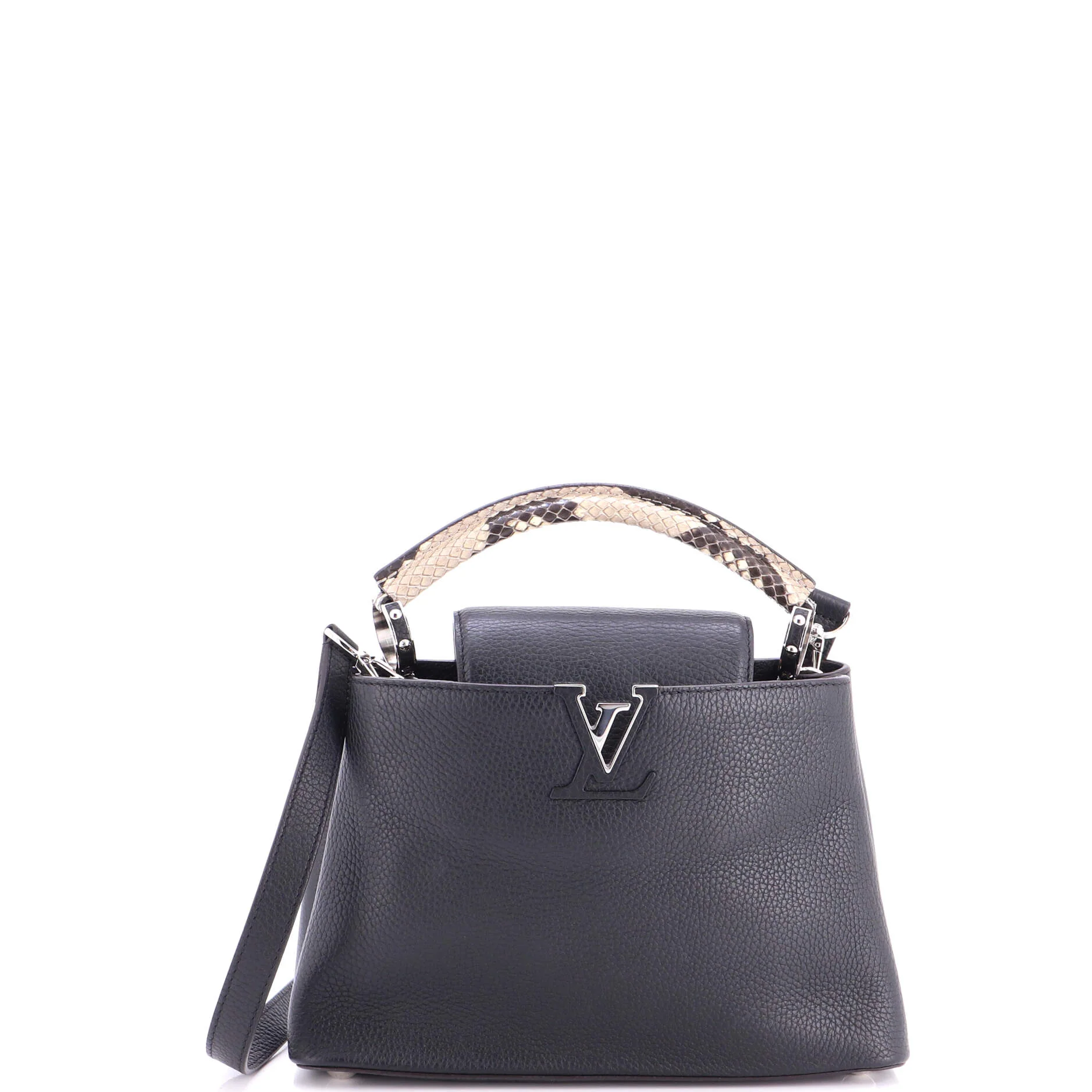 Capucines Bag Leather with Python PM