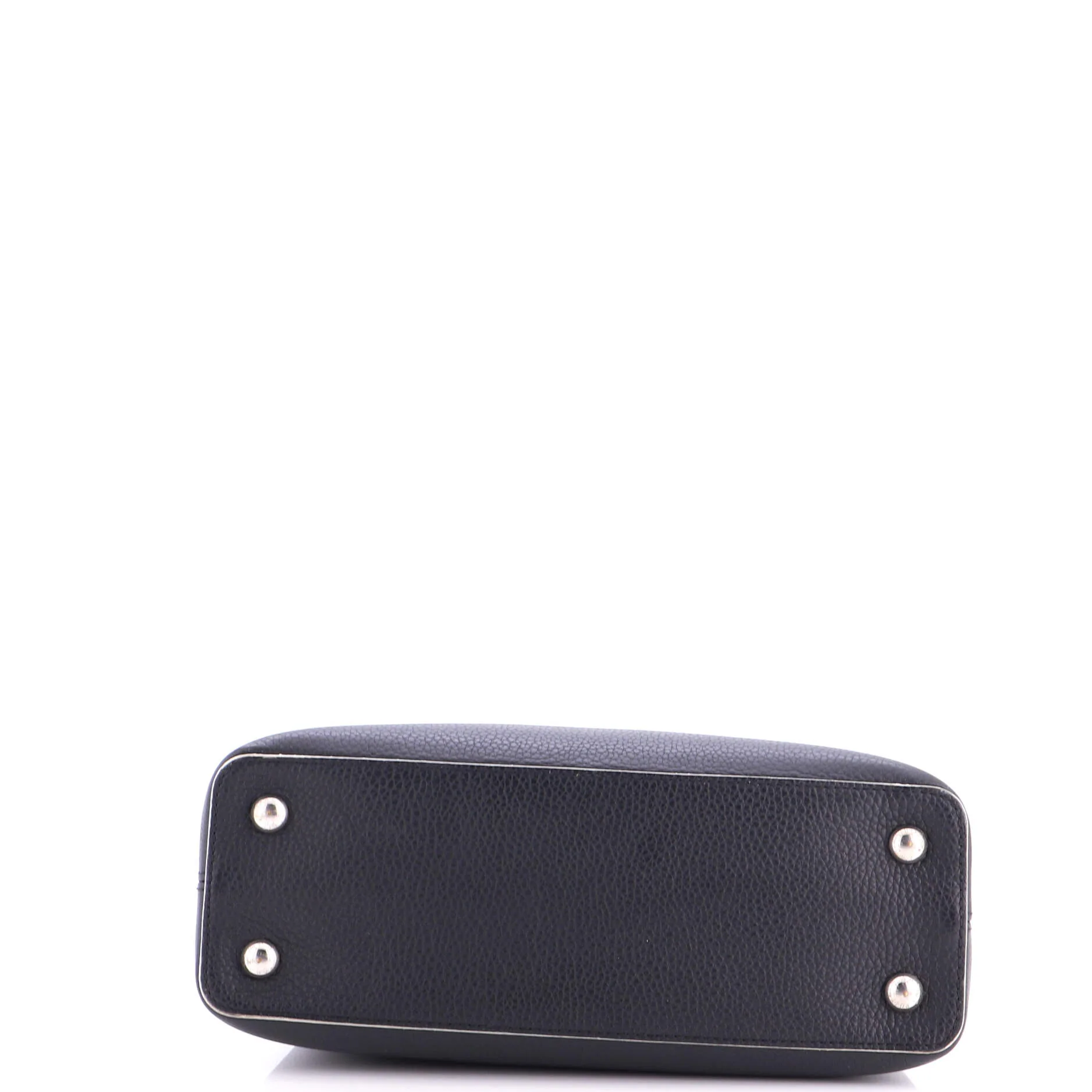 Capucines Bag Leather with Whipstitch Detail PM - Image 4