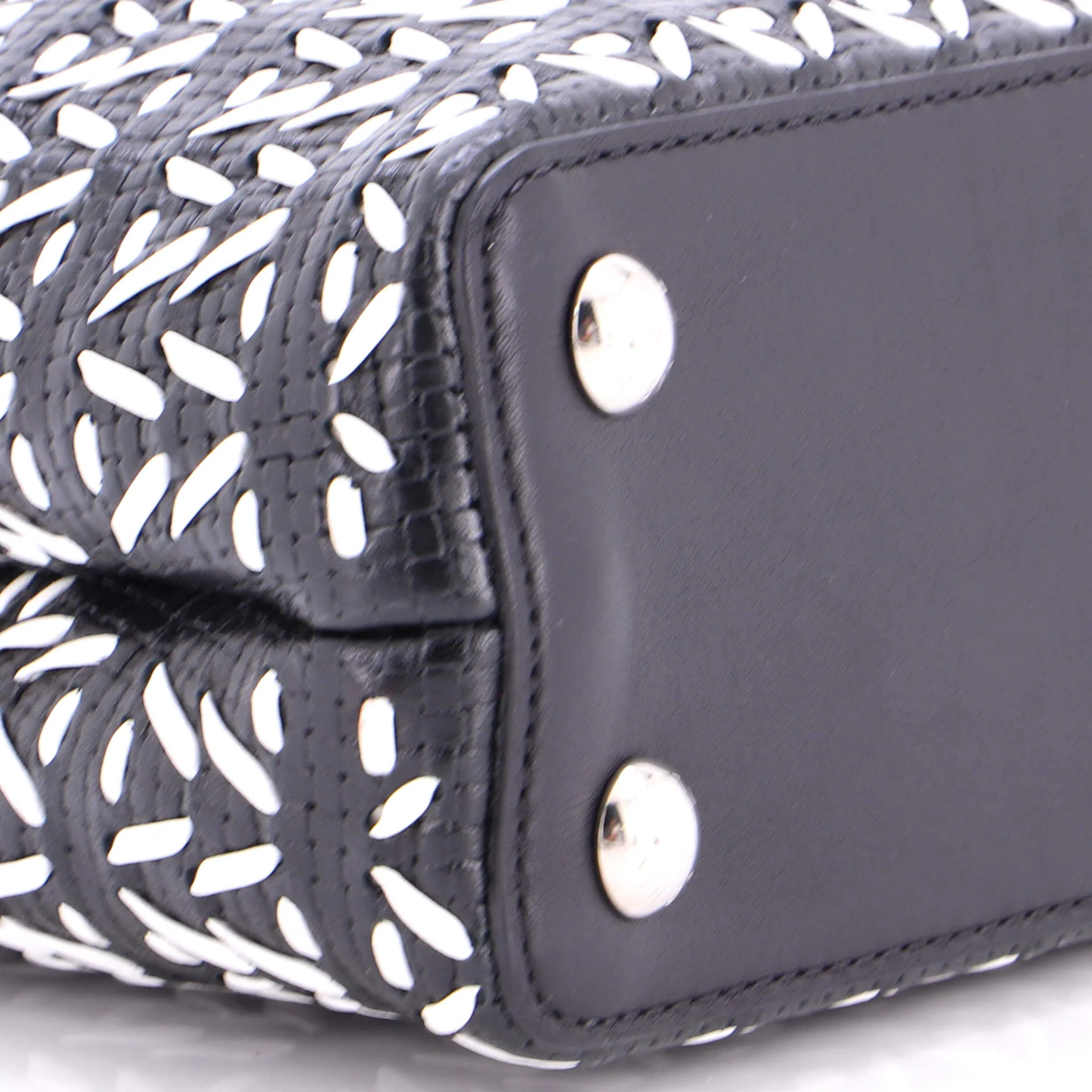 Capucines Bag Woven Leather BB - Image 6
