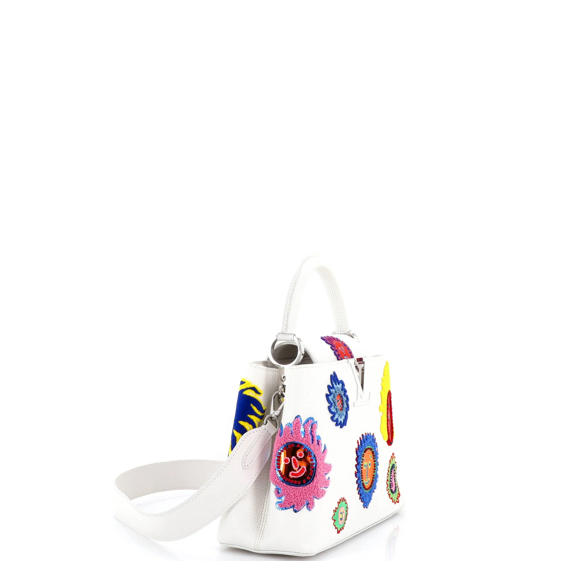 Capucines Bag Yayoi Kusama Embroidered My Eternal Soul Taurillon Leather MM - Image 2