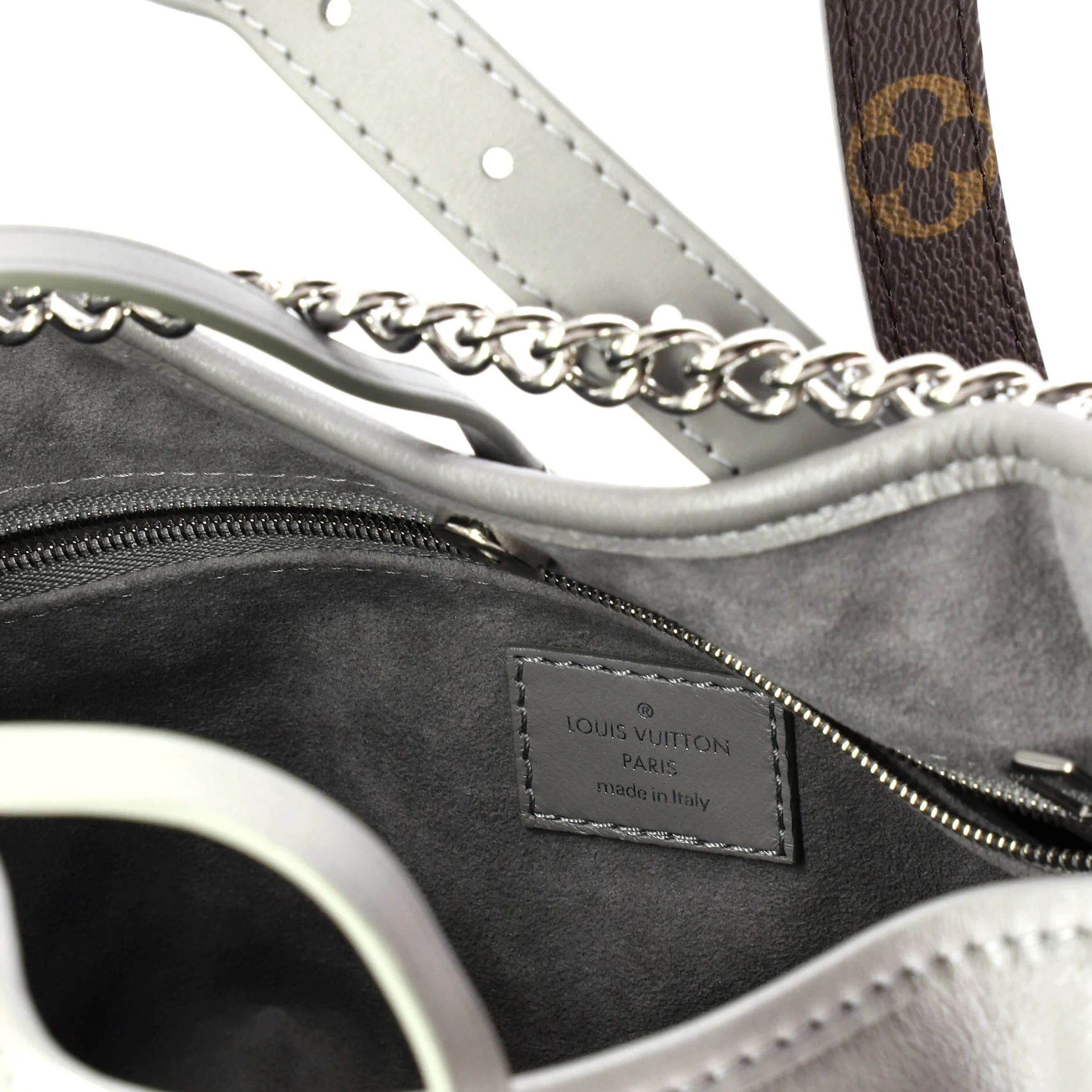 CarryAll Cargo Hobo Leather with Monogram Canvas PM - Image 6