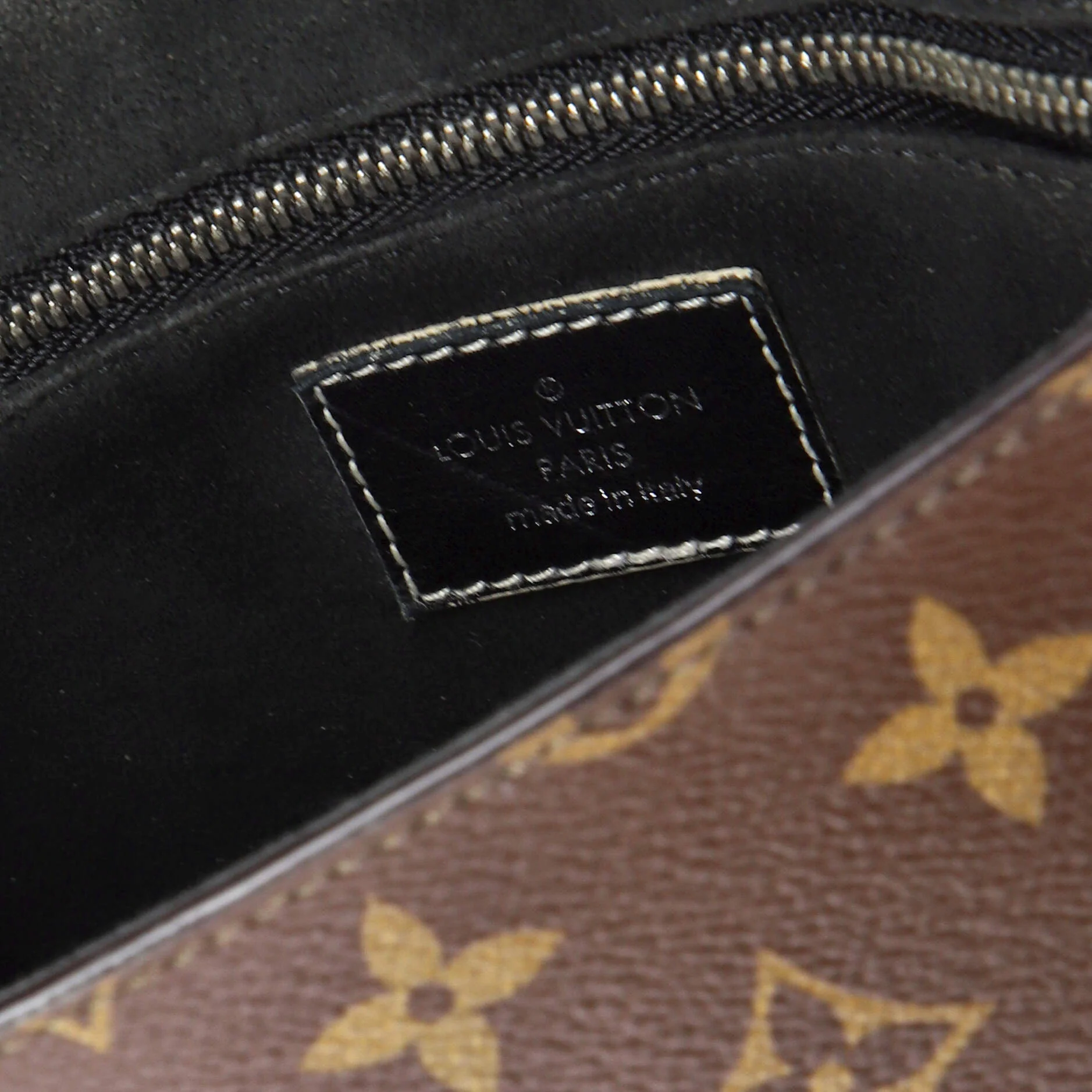 Chain It Handbag Monogram Canvas with Leather PM - Image 6