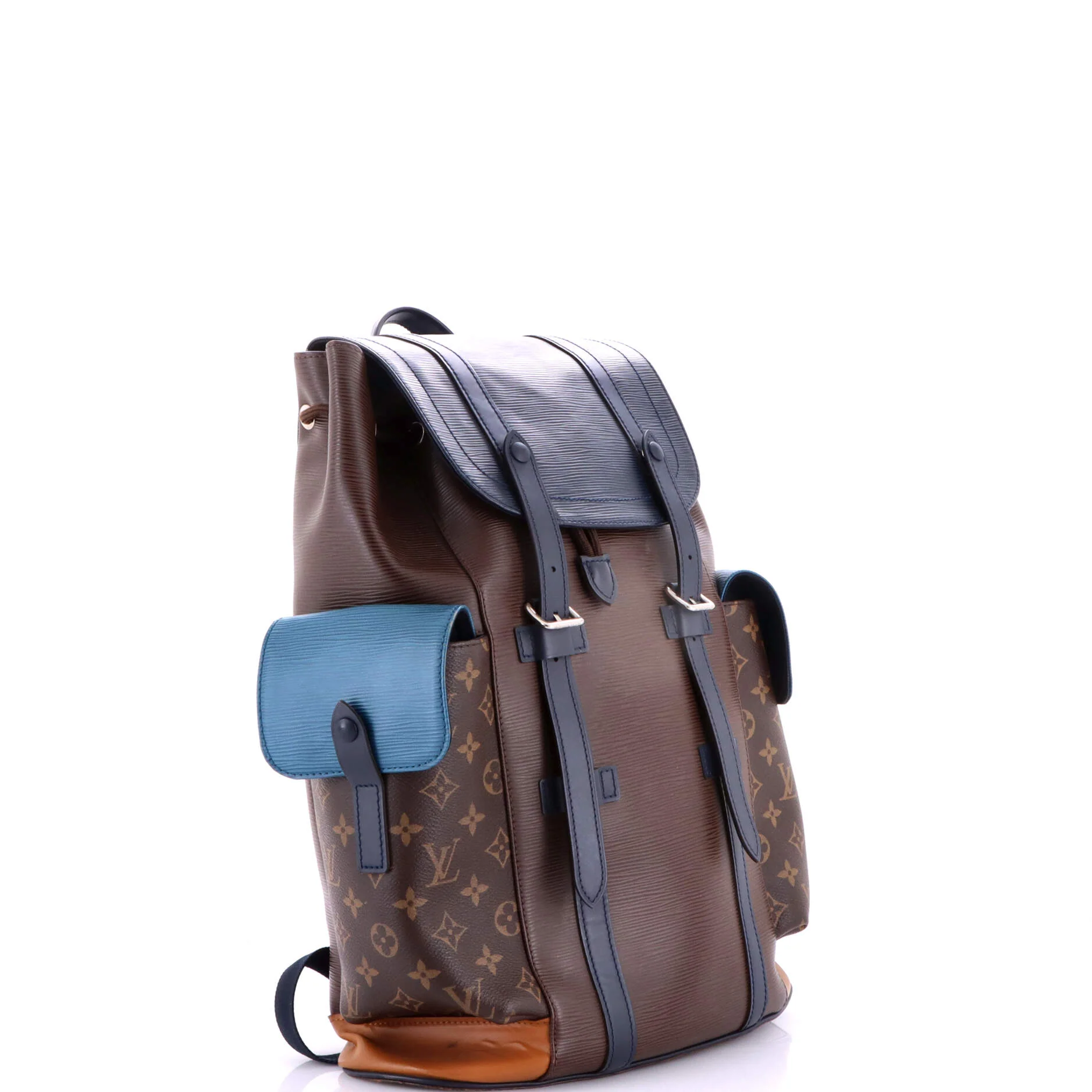 Christopher Backpack Epi Leather with Monogram Canvas PM - Image 2