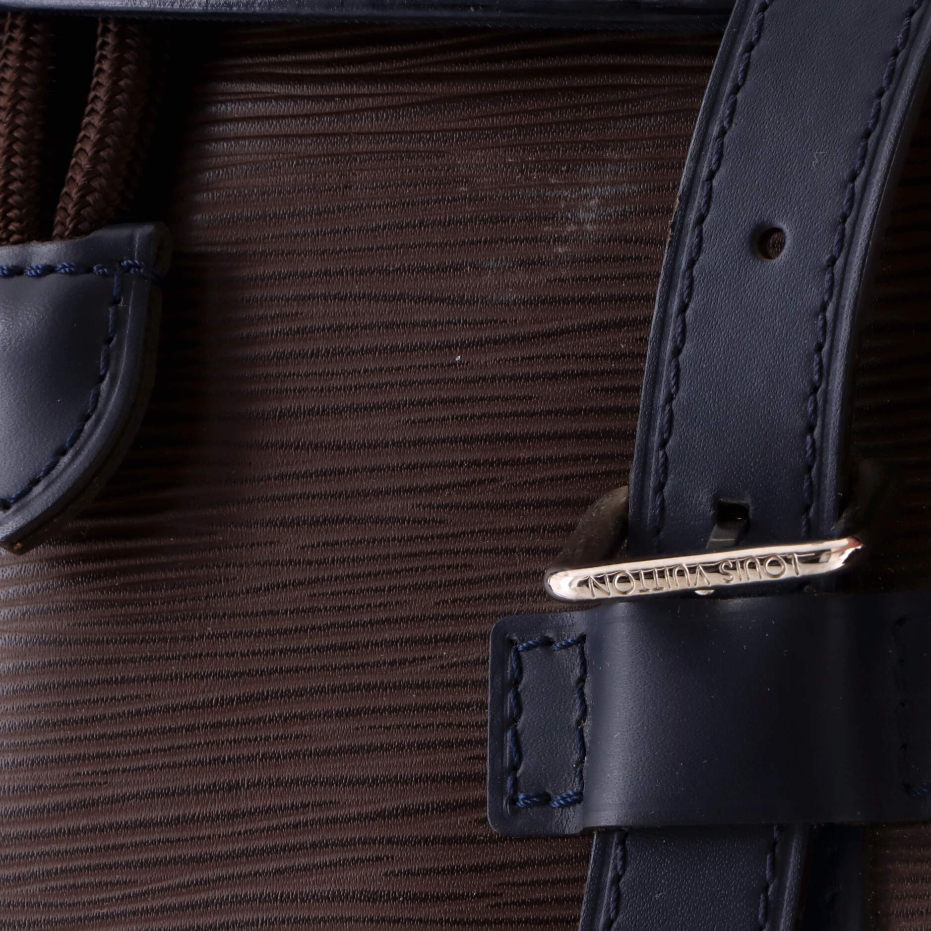 Christopher Backpack Epi Leather with Monogram Canvas PM - Image 7