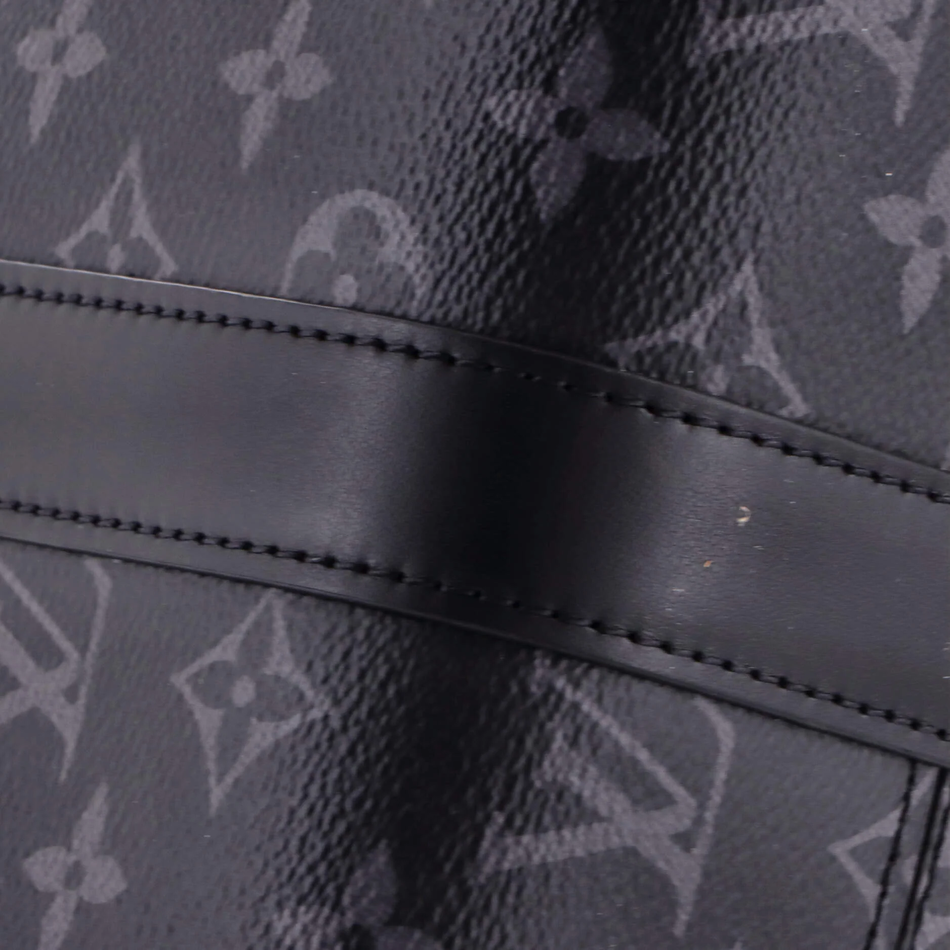 City Keepall Bag Reverse Monogram Eclipse Canvas - Image 6