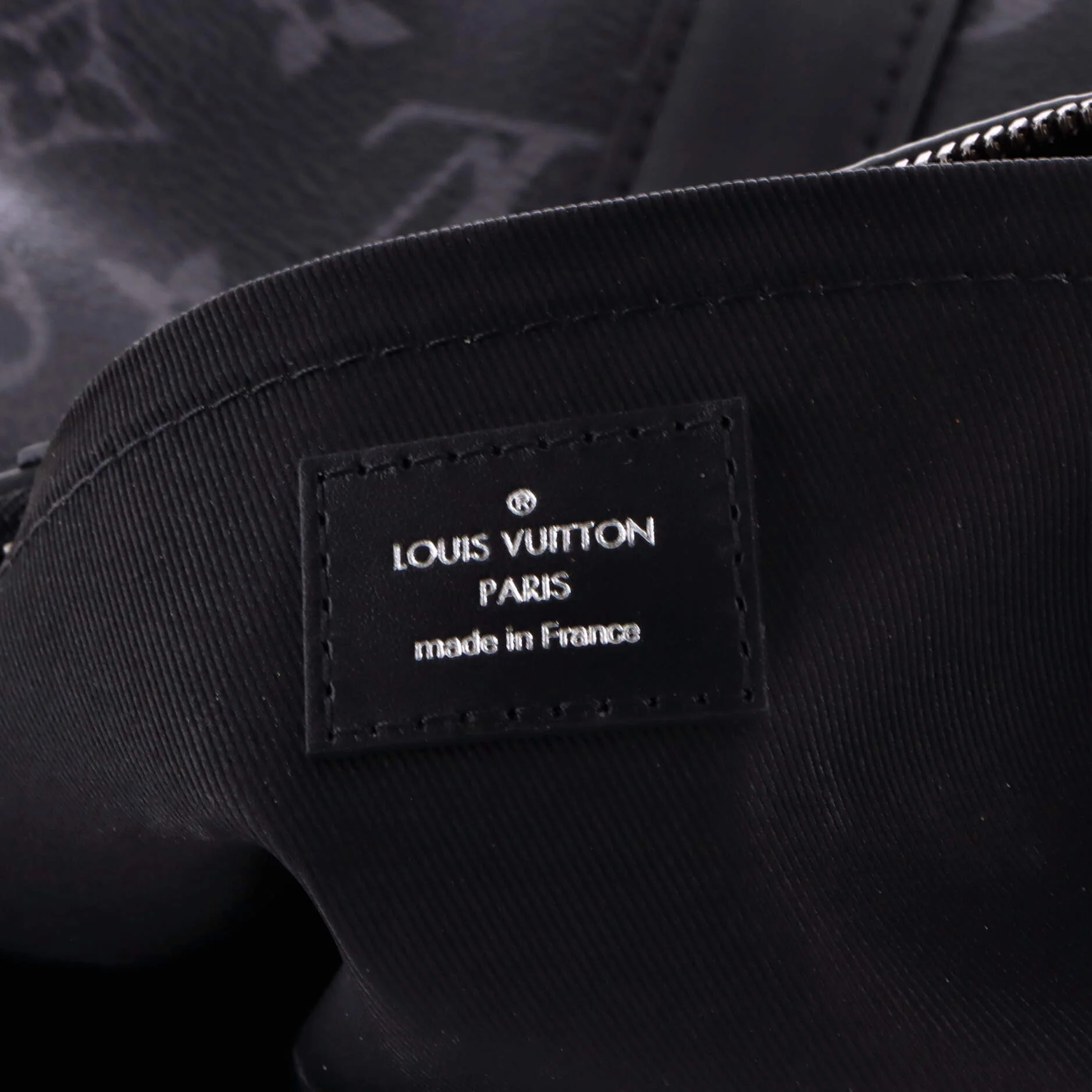 City Keepall Bag Reverse Monogram Eclipse Canvas - Image 7