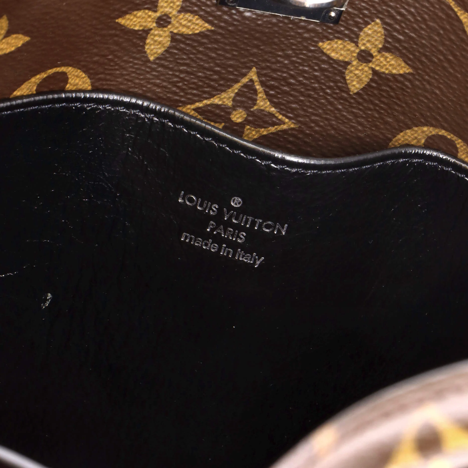 City Steamer Handbag Corduroy and Printed Leather with Monogram Canvas PM - Image 8
