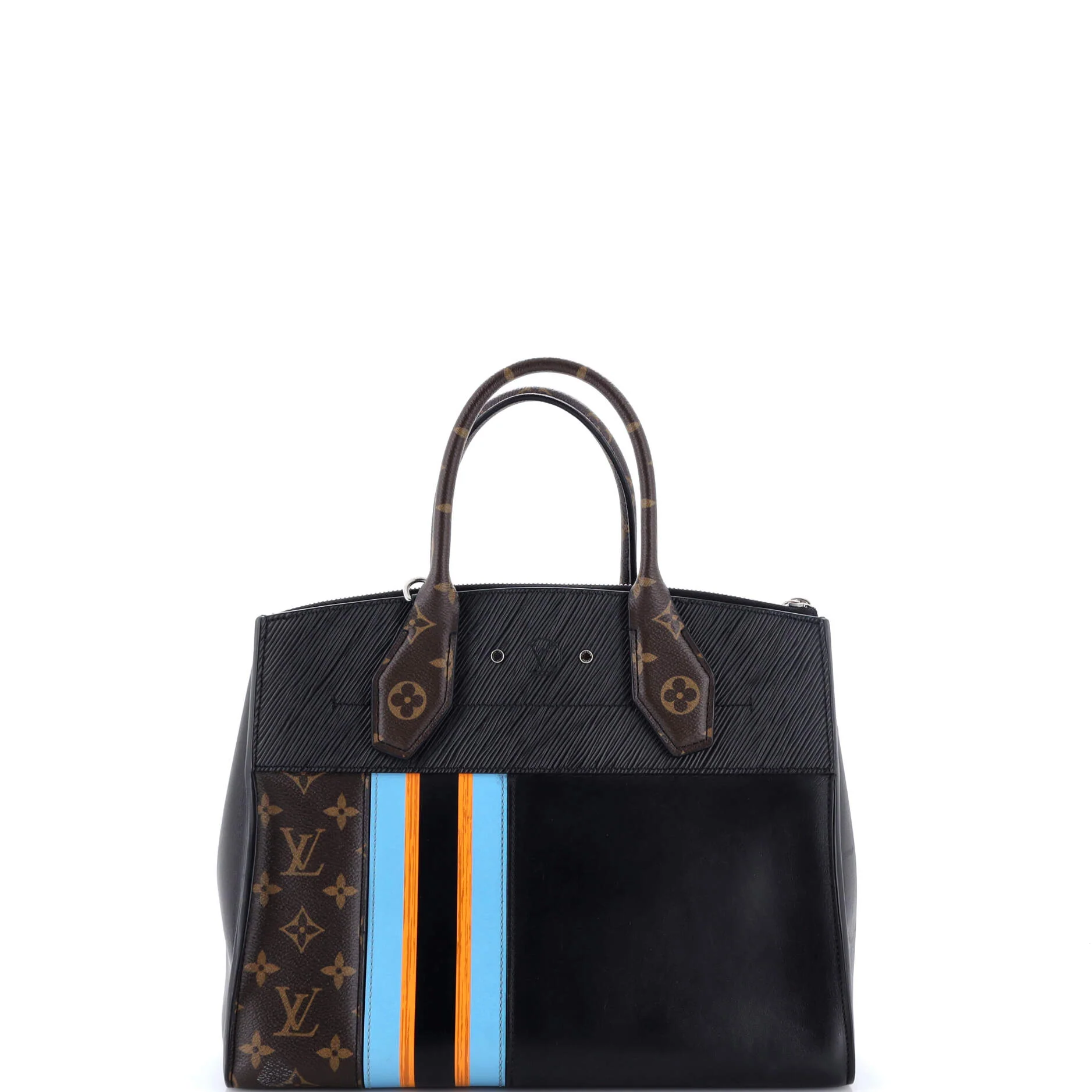 City Steamer Handbag Limited Edition Monogram Canvas and Leather MM - Image 3