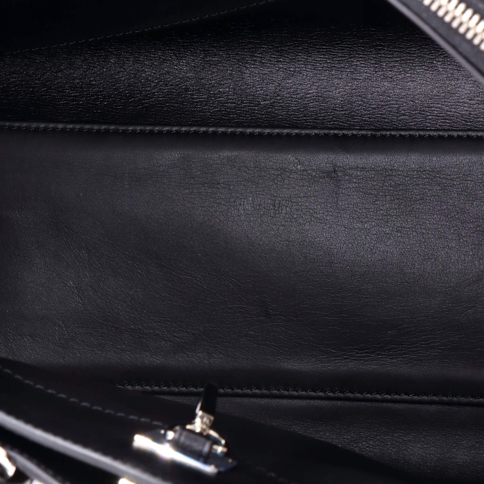 City Steamer Handbag Studded Leather and Monogram Canvas MM - Image 5