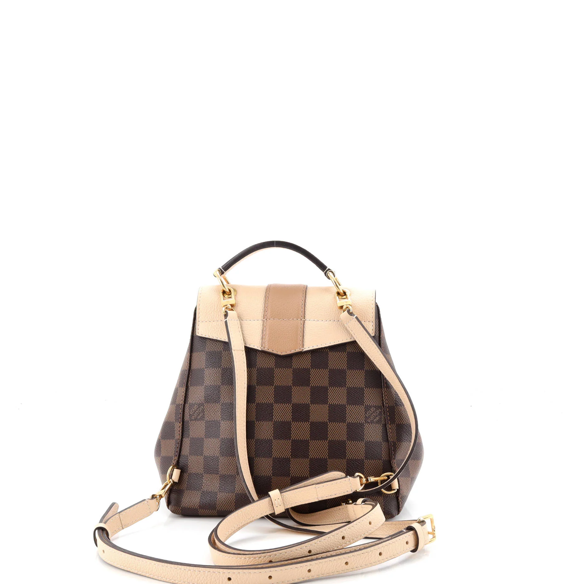 Clapton Backpack Damier and Leather - Image 3