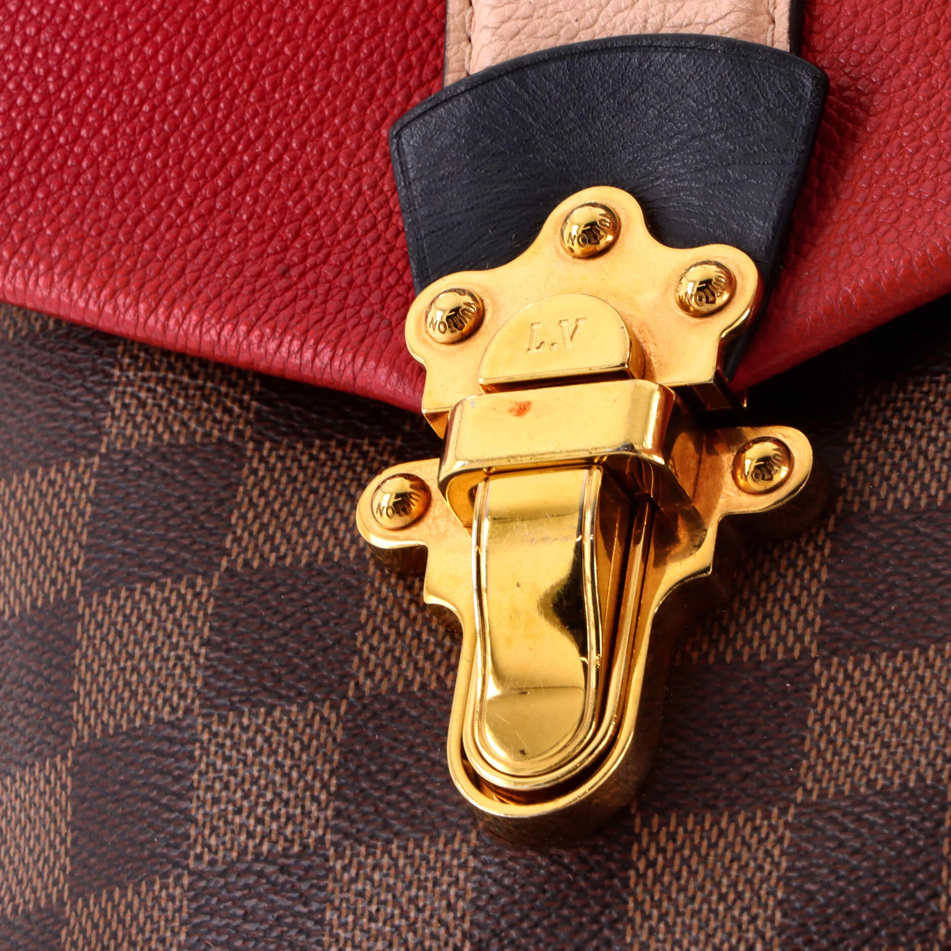 Clapton Backpack Damier and Leather - Image 8