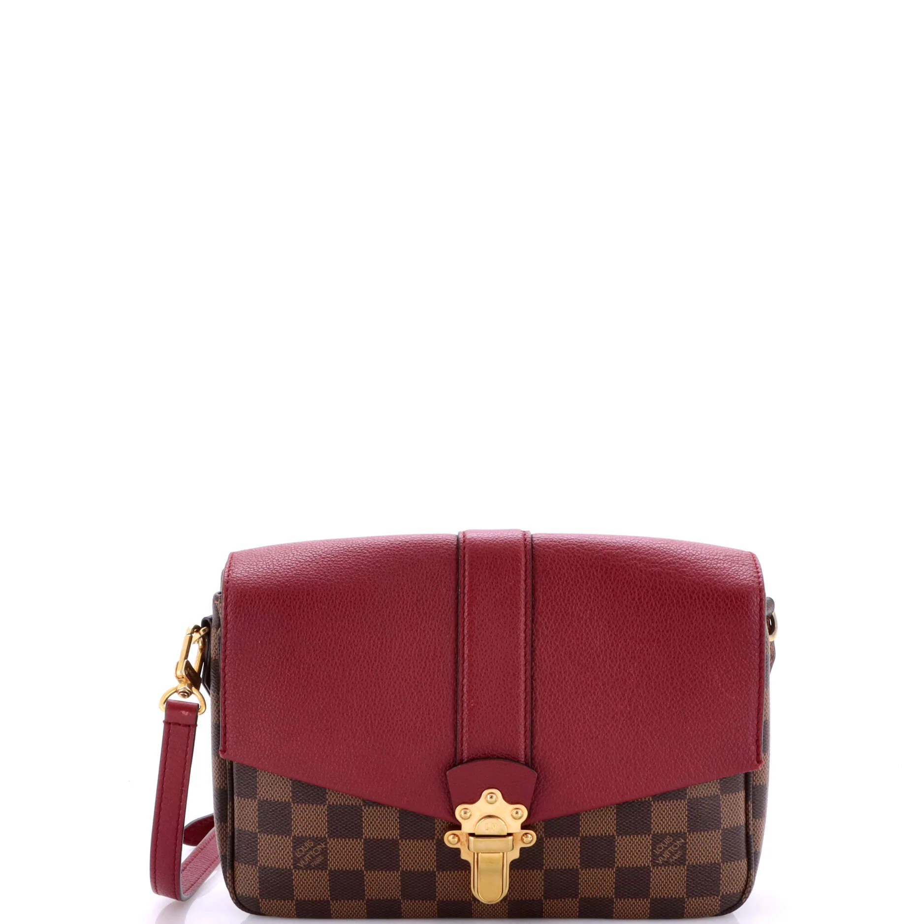 Clapton Handbag Damier and Leather PM