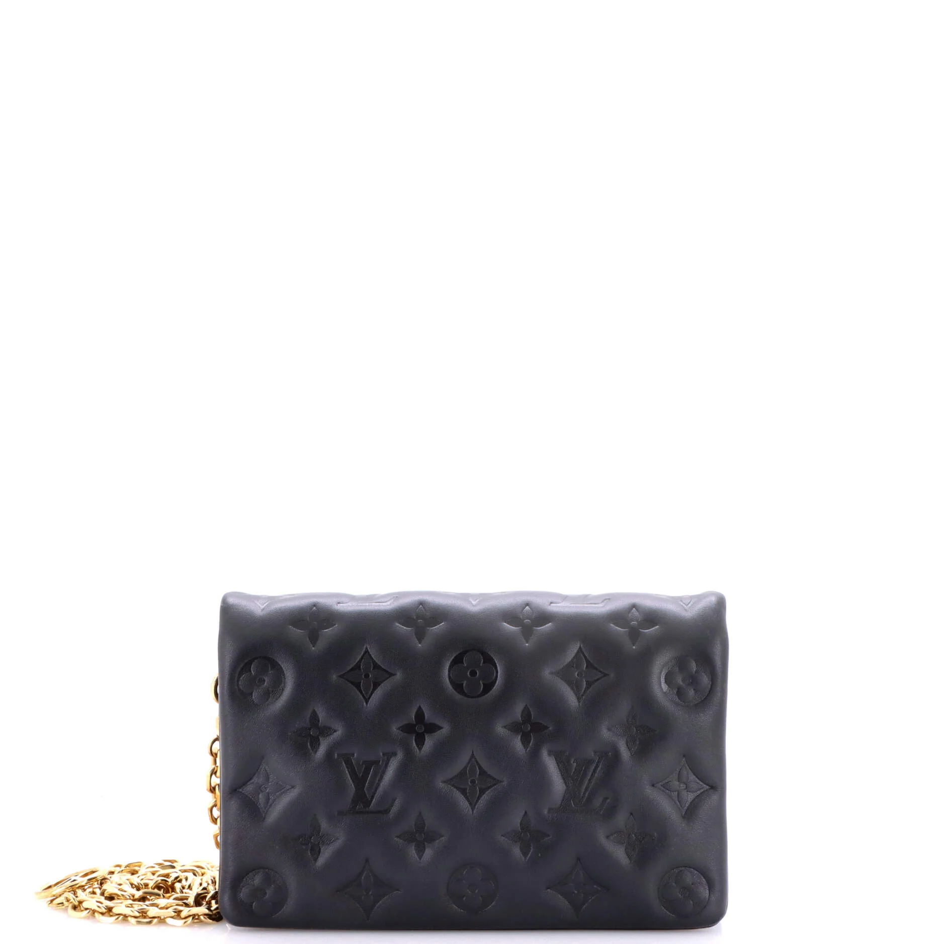 Coussin Pochette Monogram Embossed Lambskin