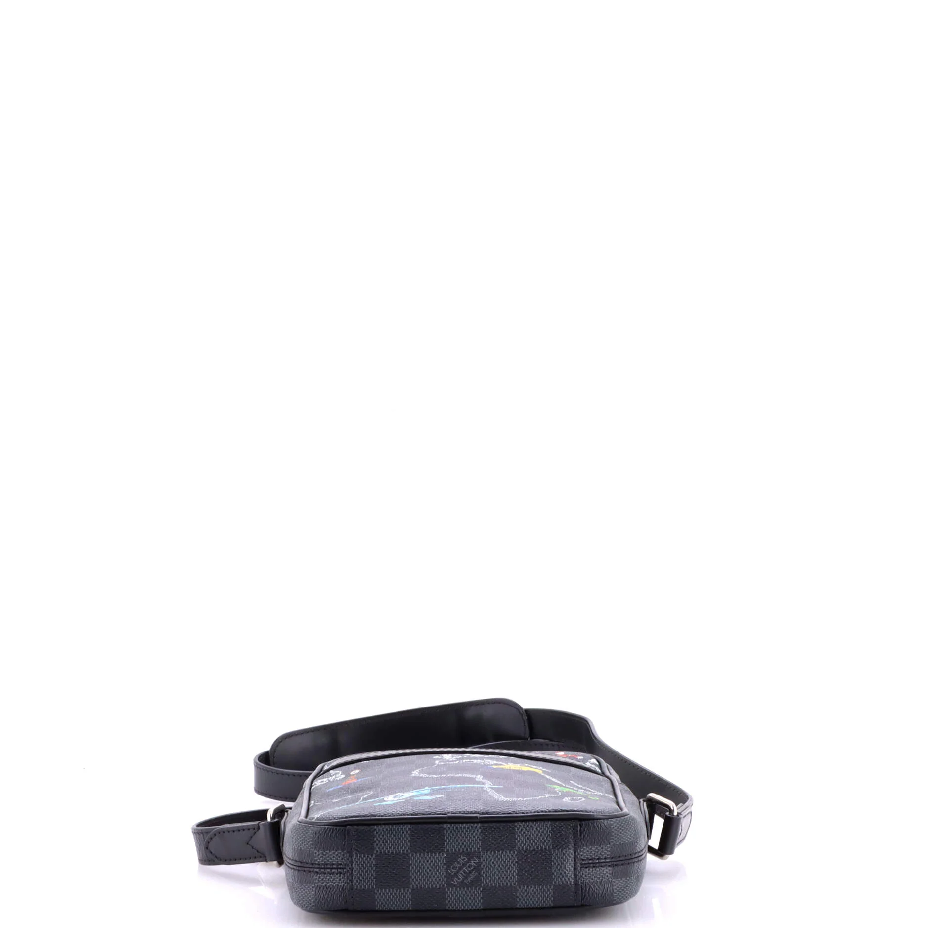Danube Slim Bag Limited Edition Renaissance Map Damier Graphite PM - Image 4