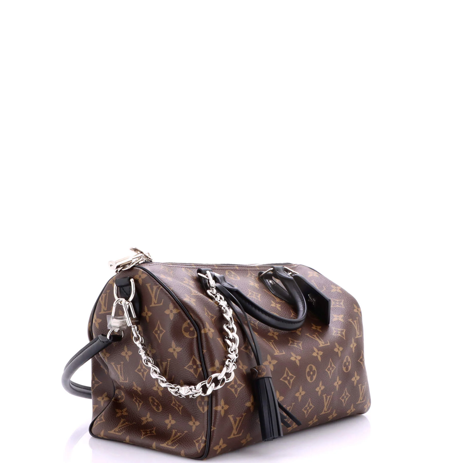 Dark Speedy Soft Bandouliere Bag Monogram Canvas 30 - Image 2