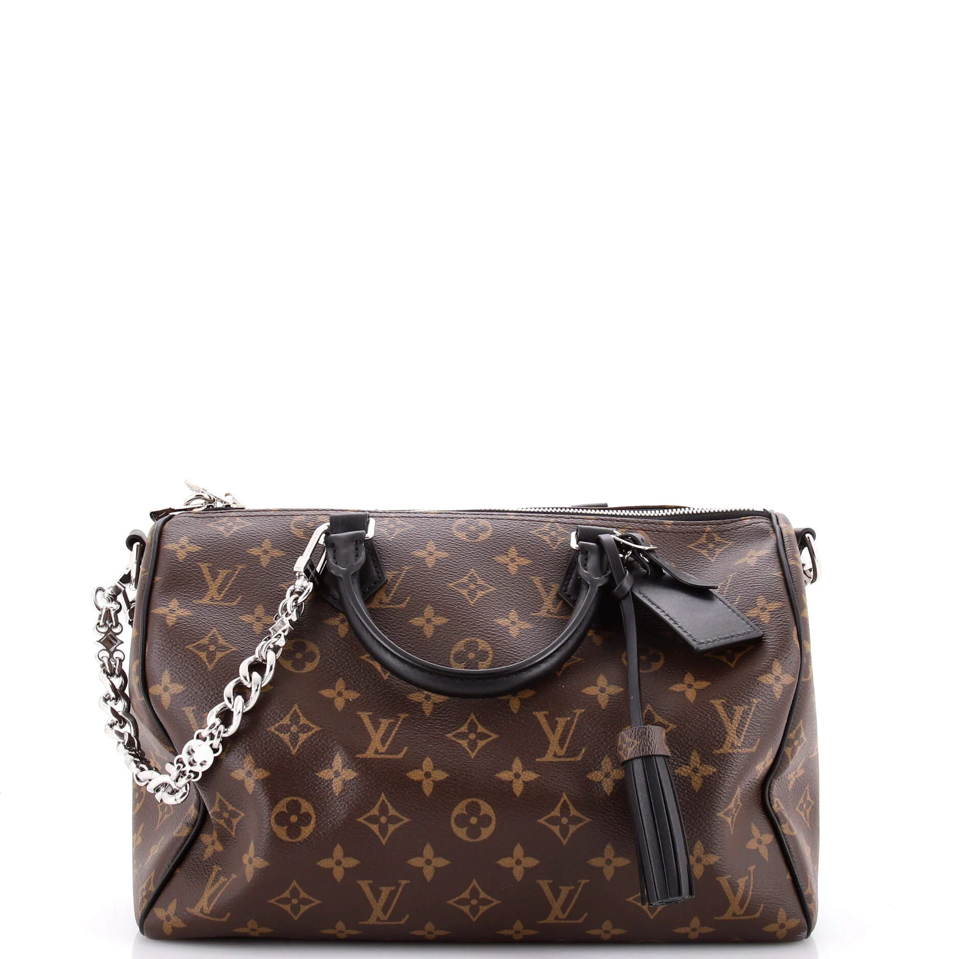 Dark Speedy Soft Bandouliere Bag Monogram Canvas 30