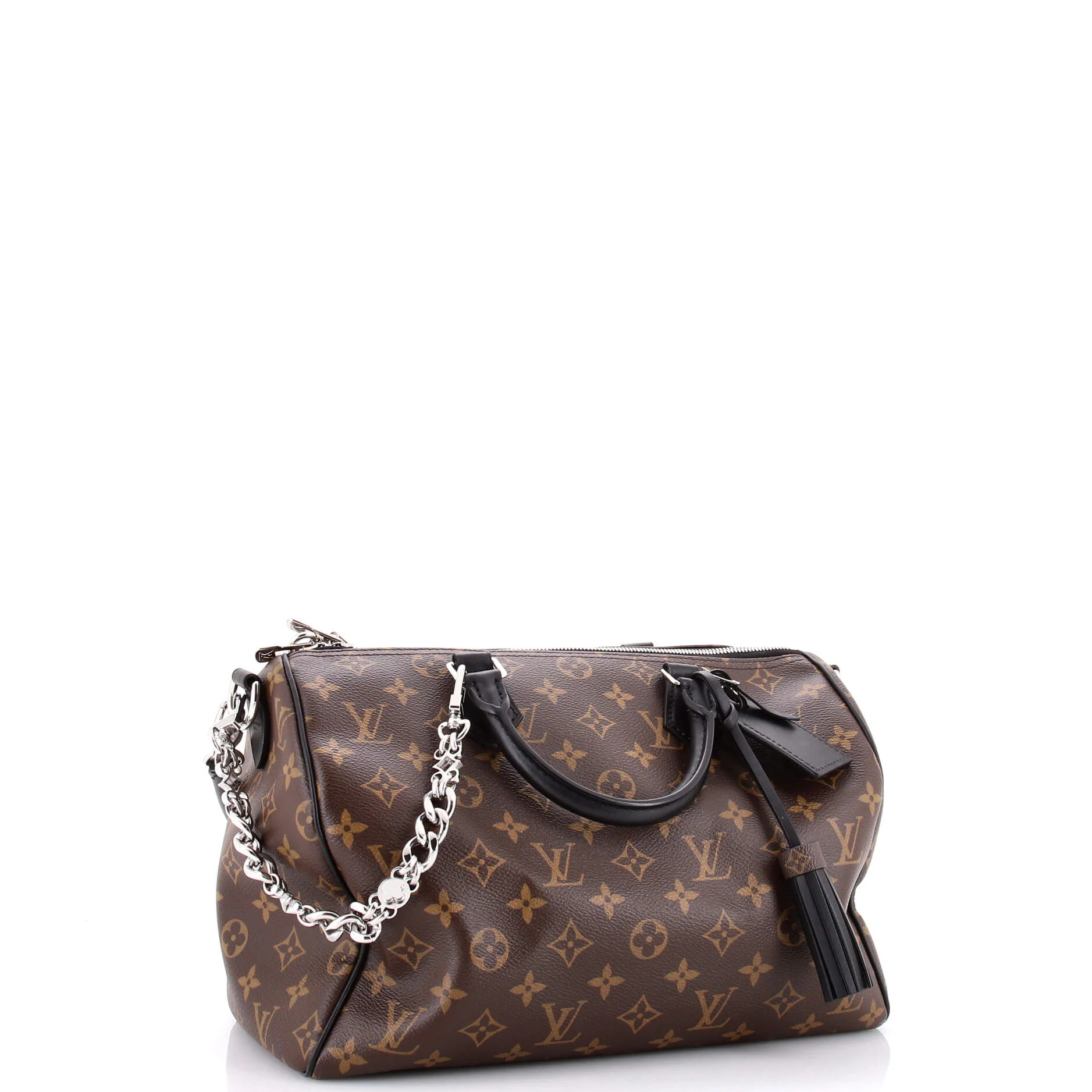 Dark Speedy Soft Bandouliere Bag Monogram Canvas 30 - Image 2