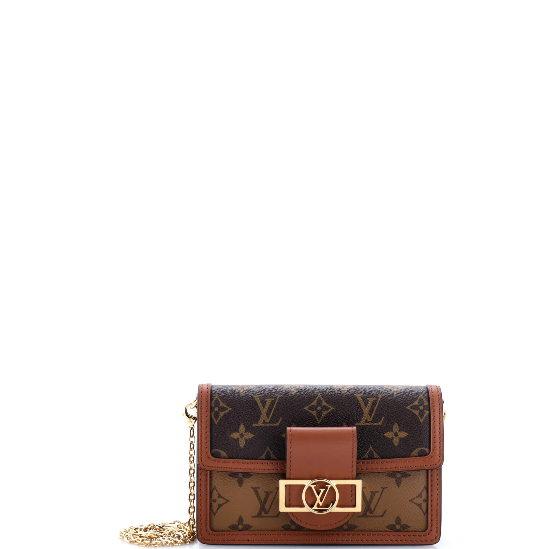 Dauphine Chain Wallet Reverse Monogram Canvas