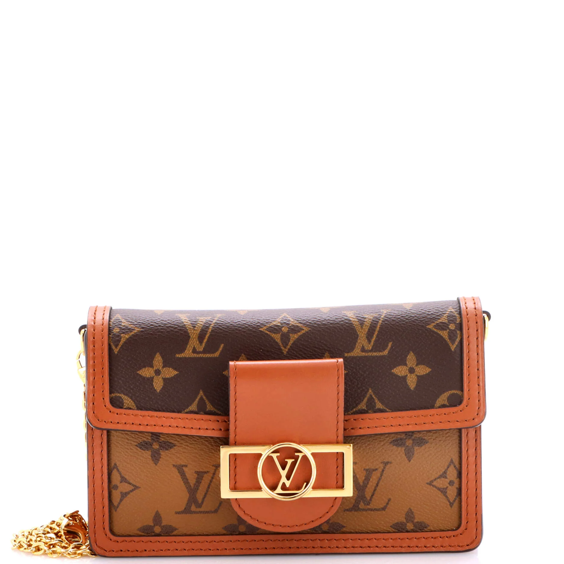 Dauphine Chain Wallet Reverse Monogram Canvas