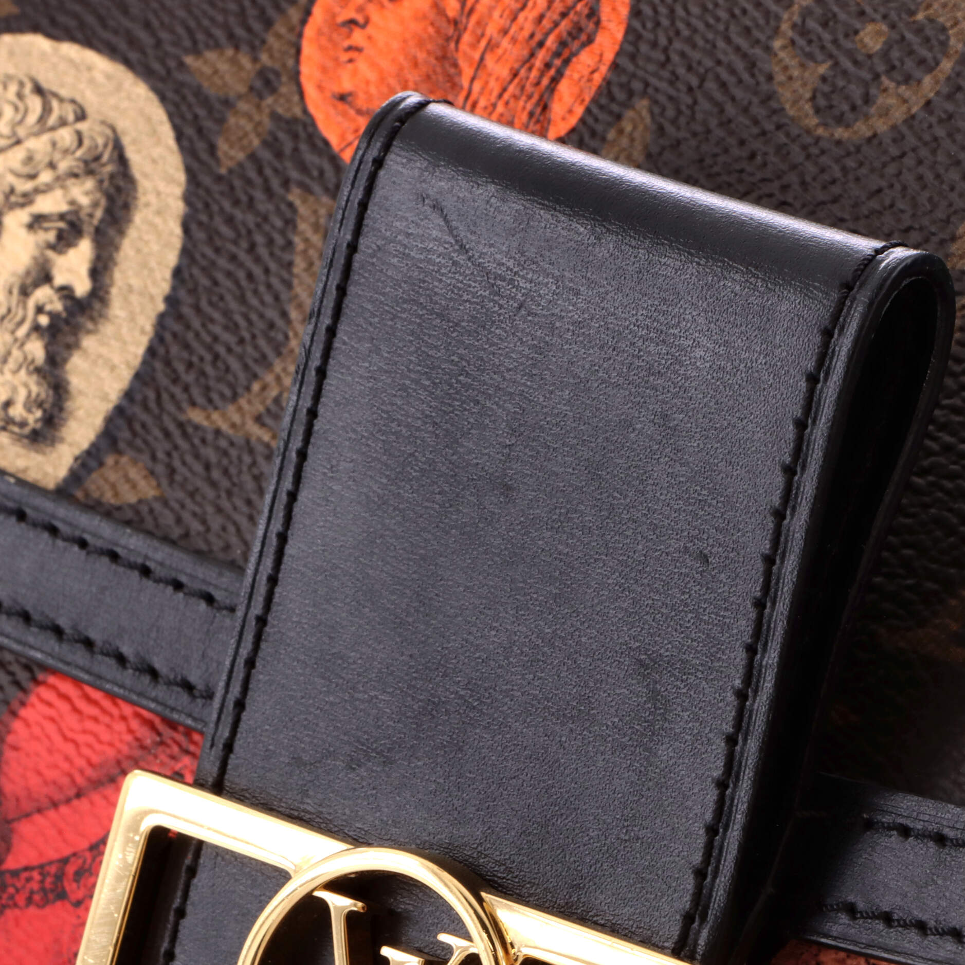 Dauphine Shoulder Bag Limited Edition Fornasetti Cameo Monogram Canvas MM - Image 6