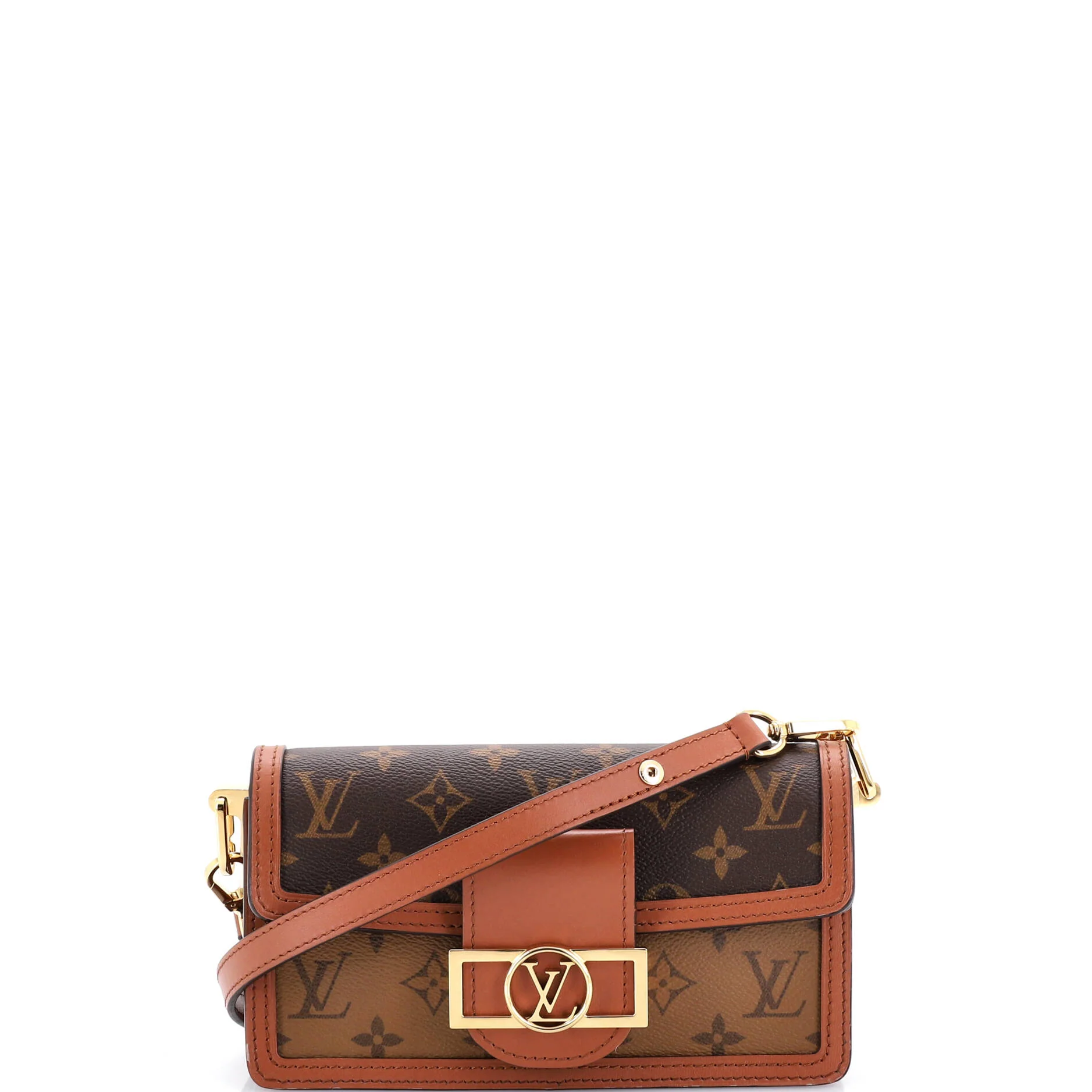 Dauphine Shoulder Bag Reverse Monogram Canvas East West
