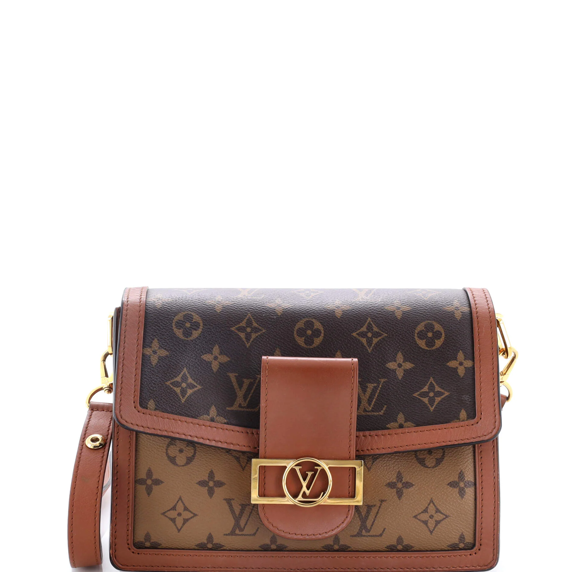 Dauphine Shoulder Bag Reverse Monogram Canvas MM