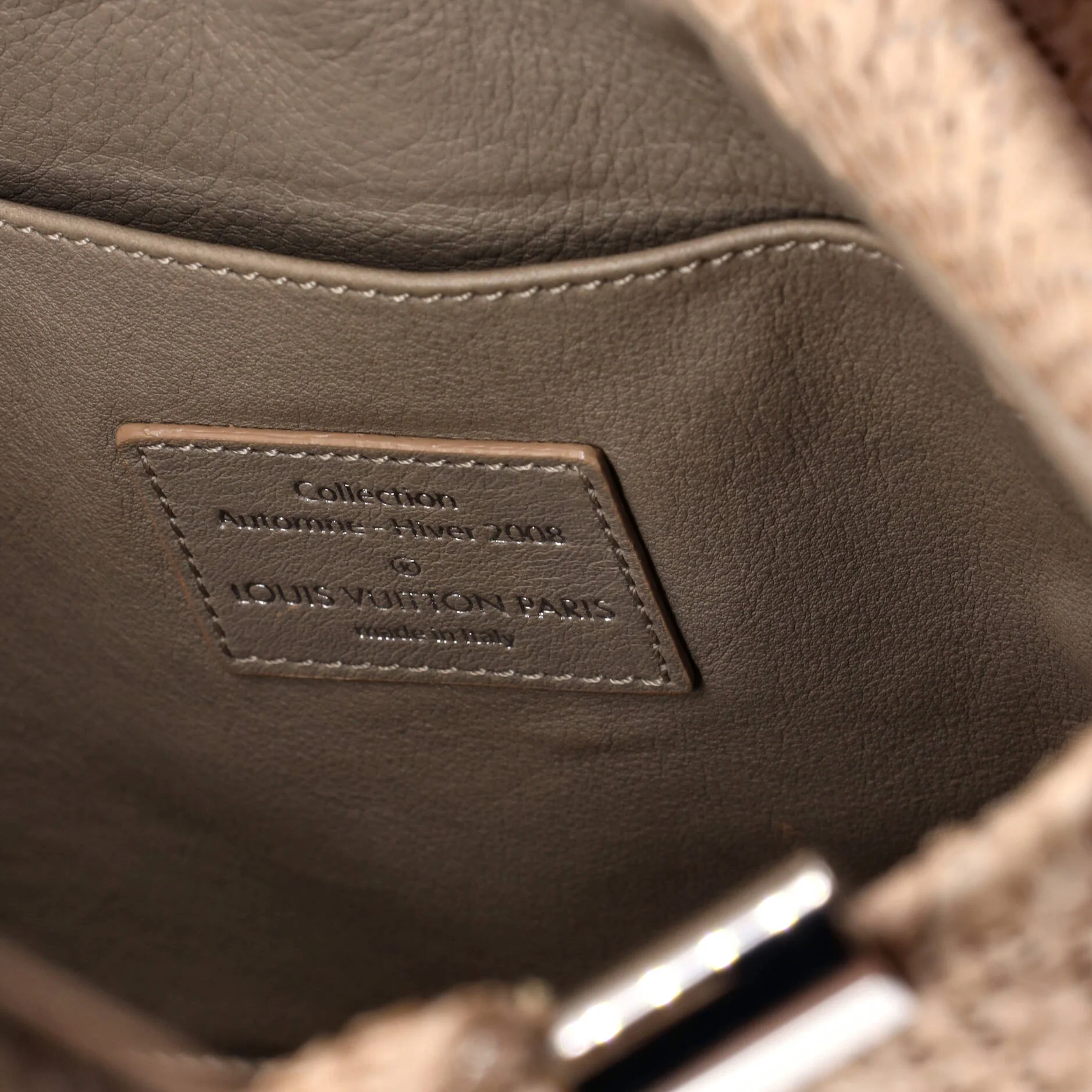 Delphes Tote Perforated Python - Image 7