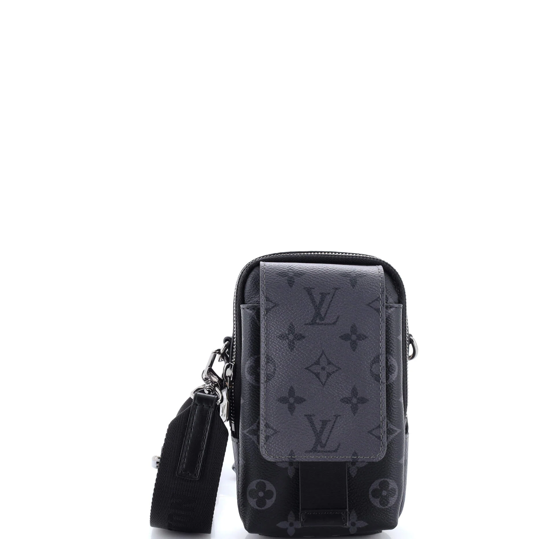 Double Phone Pouch NM Reverse Monogram Eclipse Canvas