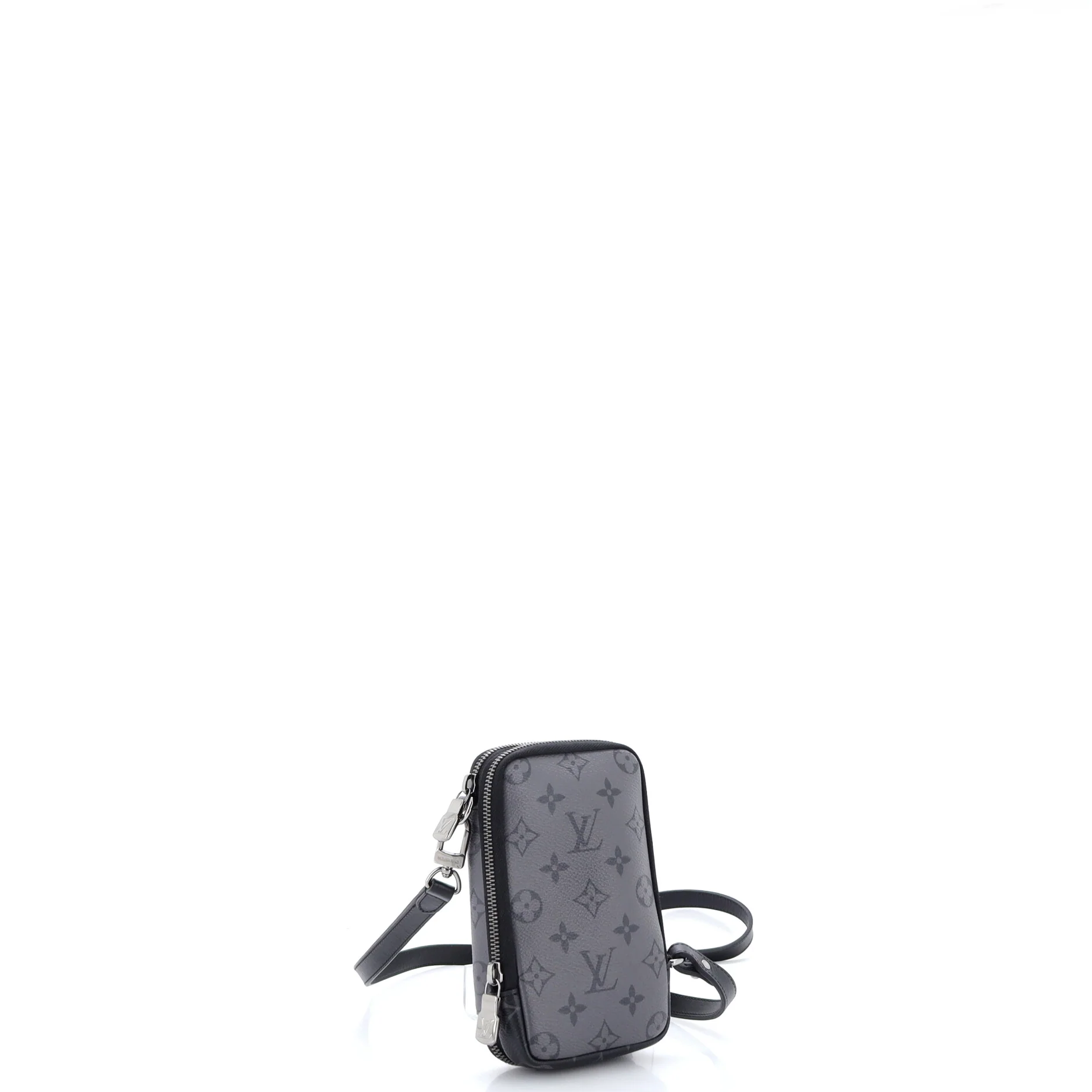 Double Phone Pouch Reverse Monogram Eclipse Canvas - Image 2
