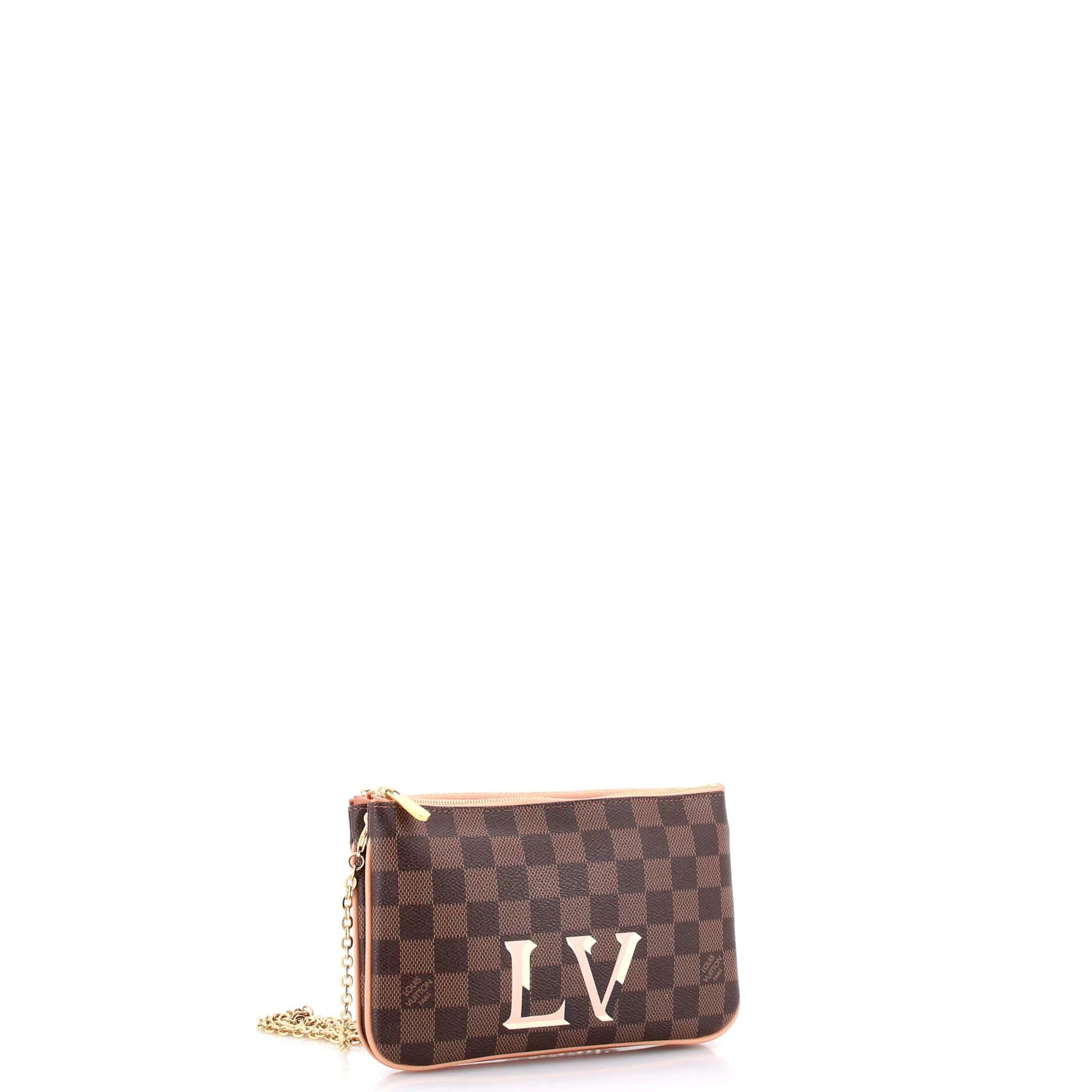 Double Zip Pochette Damier - Image 2
