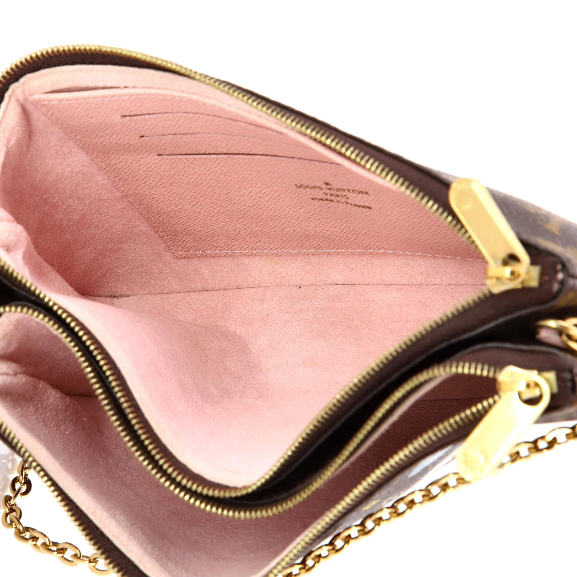 Double Zip Pochette Limited Edition Vivienne Xmas Monogram Canvas - Image 5