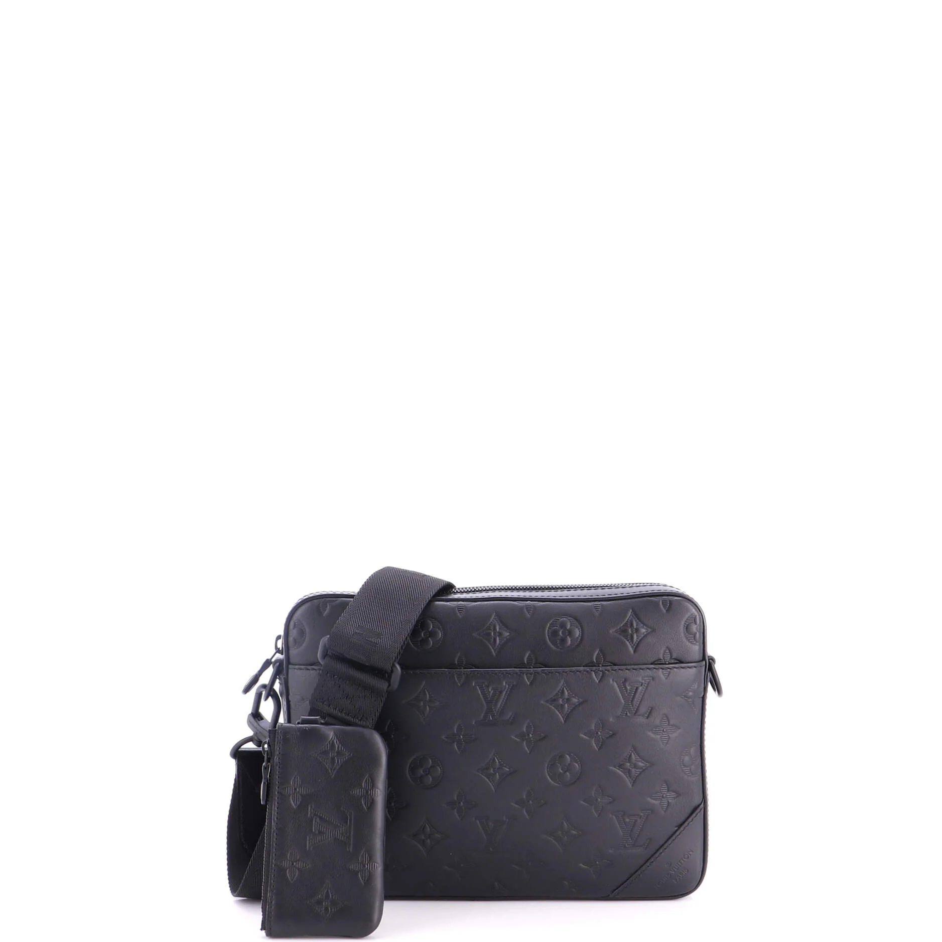 Duo Messenger Bag Monogram Shadow Leather - Image 2